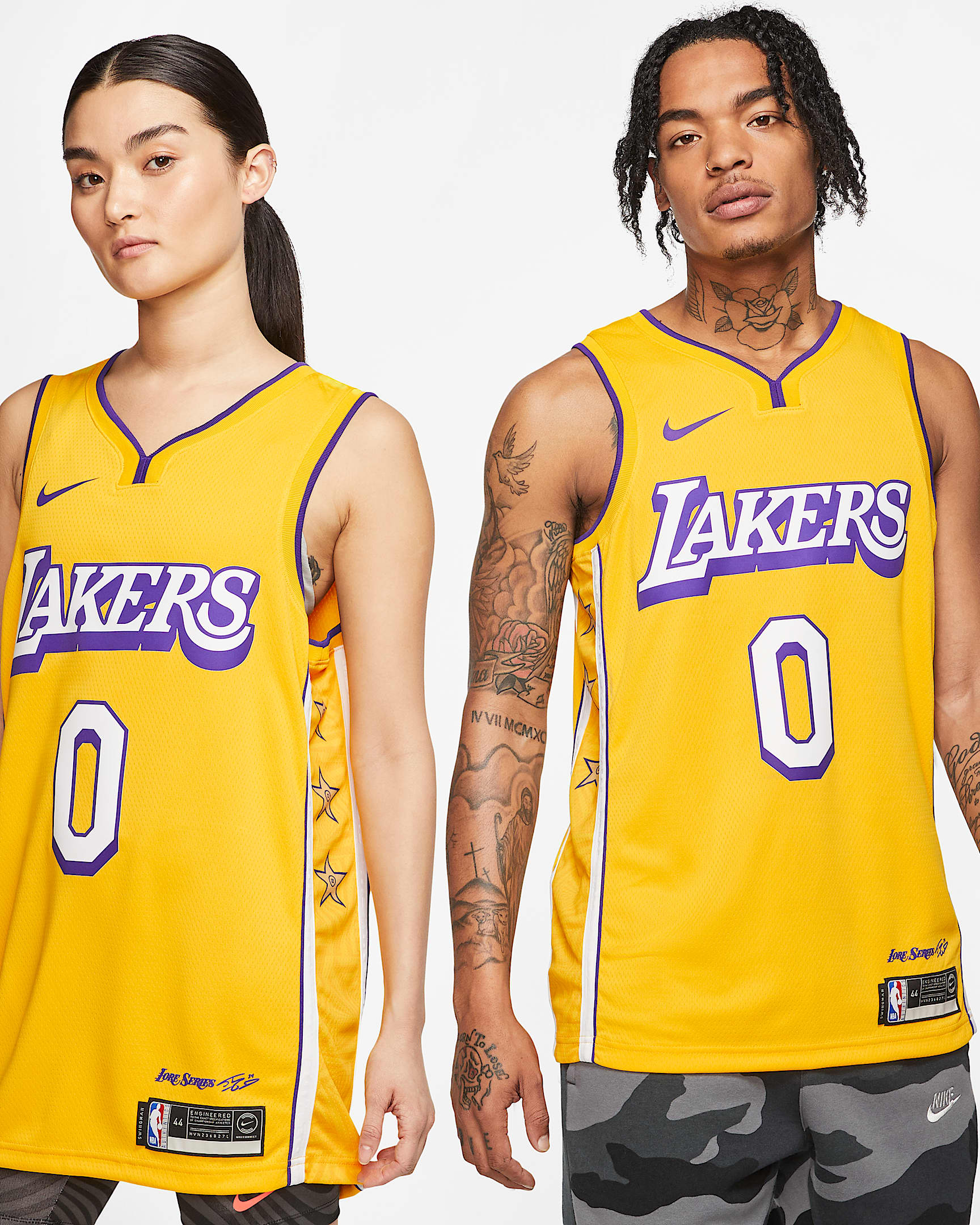 洛杉矶湖人队 (Kyle Kuzma) – City Edition Nike NBA Swingman Jersey 男子球衣 - 阿马里洛黄