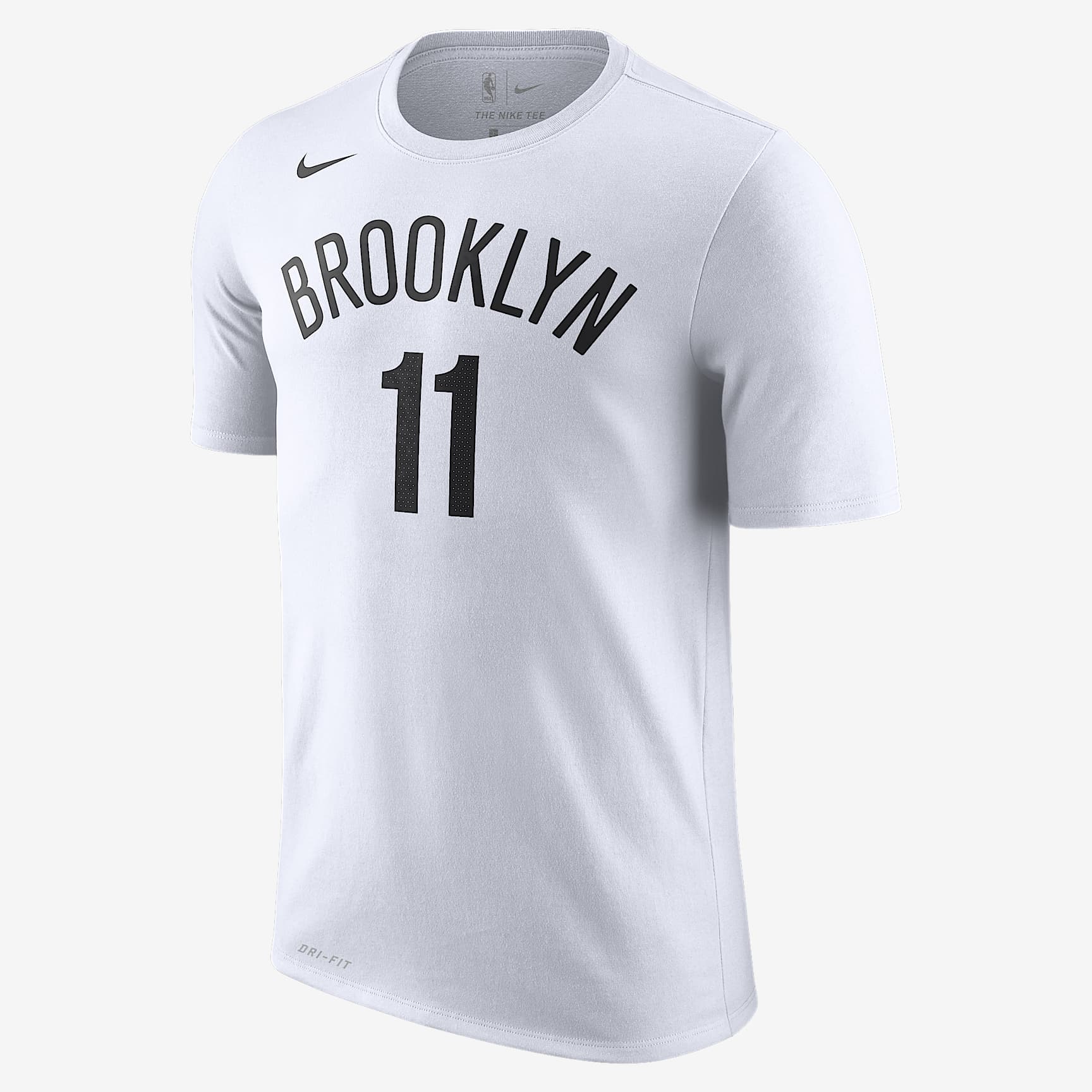 布鲁克林篮网队 Nike Dri-FIT NBA 男子T恤 - 白色