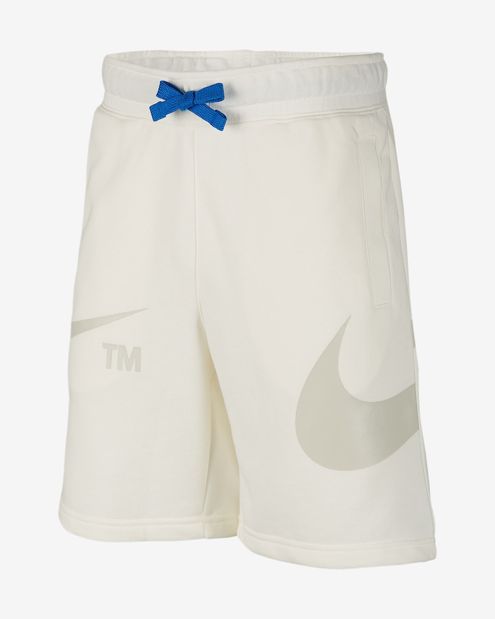 Nike Sportswear Swoosh 大童(男孩)短裤 - 帆白/浅骨色