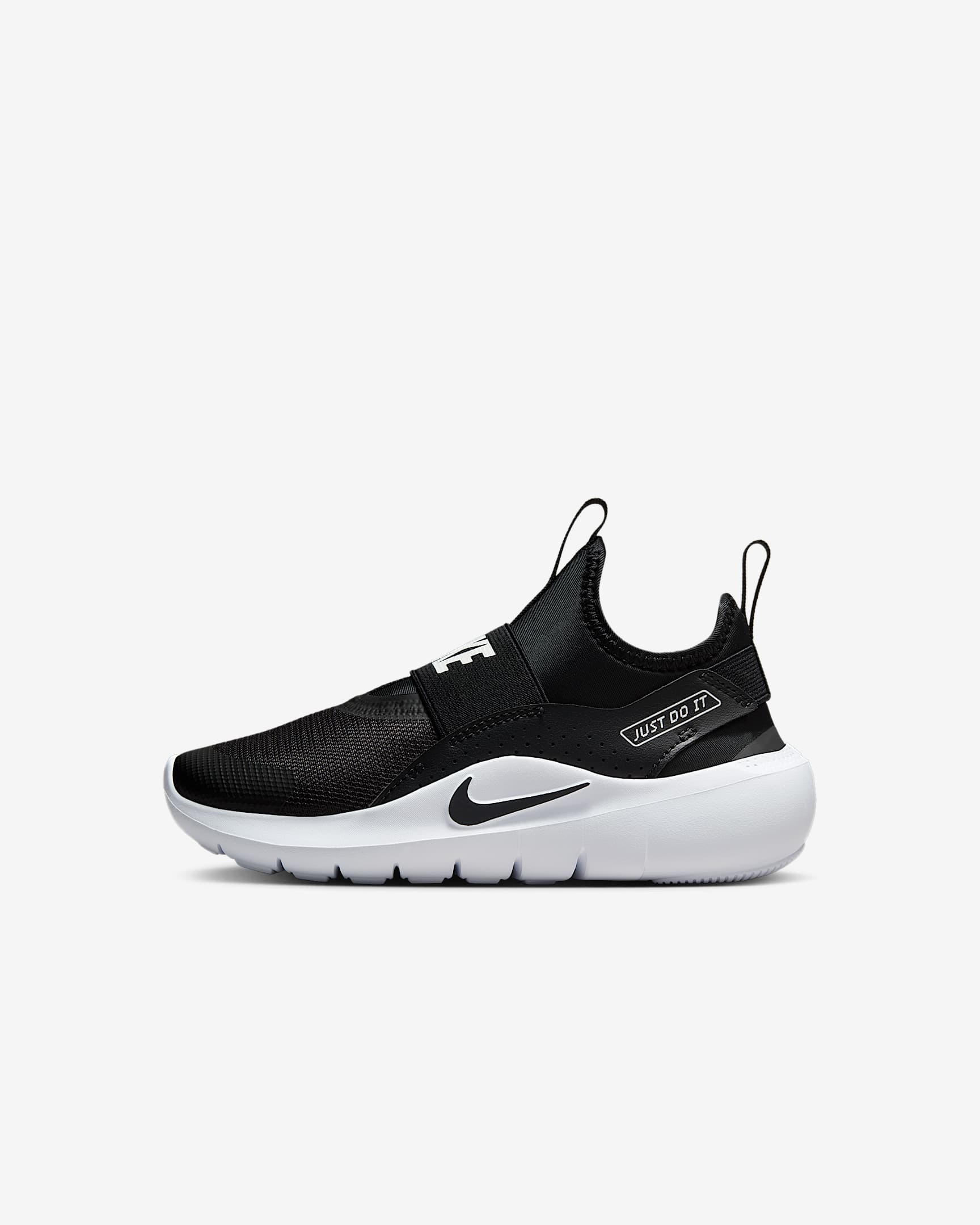 Nike Flex Runner 4 幼童一脚蹬运动鞋 - 黑/白色/白色/黑