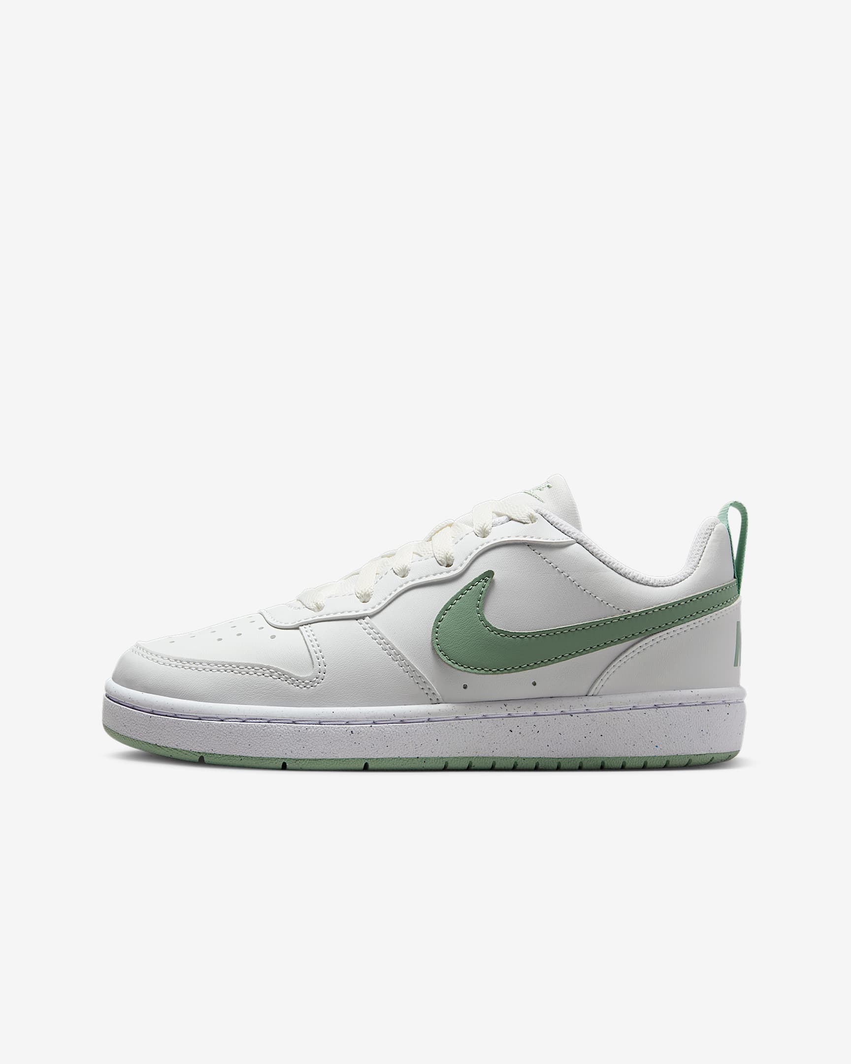 Nike Court Borough Low Recraft 耐克酷菠萝大童运动鞋 - 山峰白/白色/温和灰绿