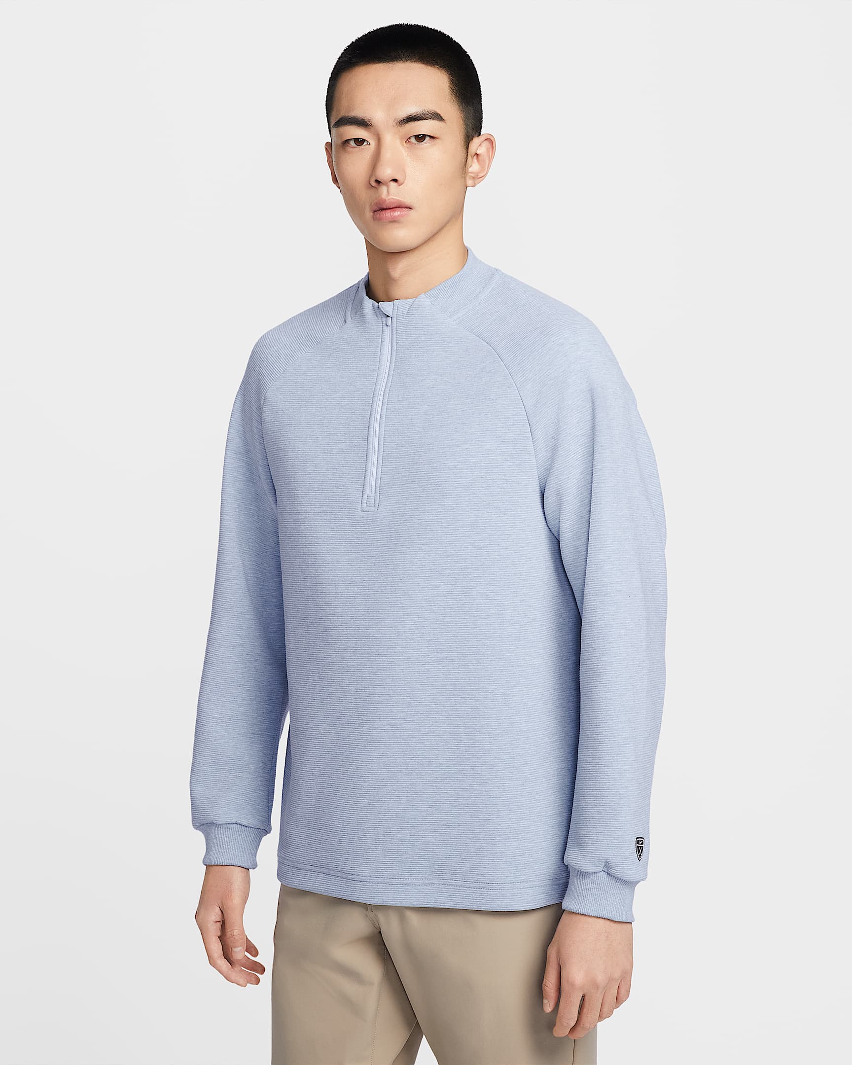 Nike Par Therma-FIT 男子防晒加绒高尔夫上衣 - 工作蓝/白色/氢蓝/黑