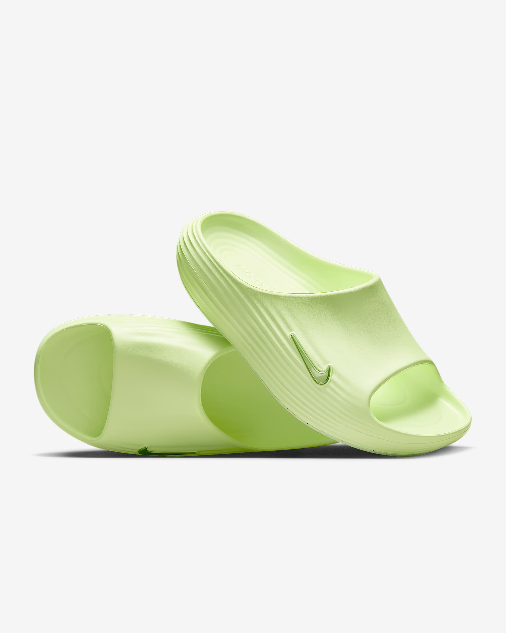 Nike ReactX Rejuven8 男子拖鞋 - 微黄绿/微黄绿/微黄绿