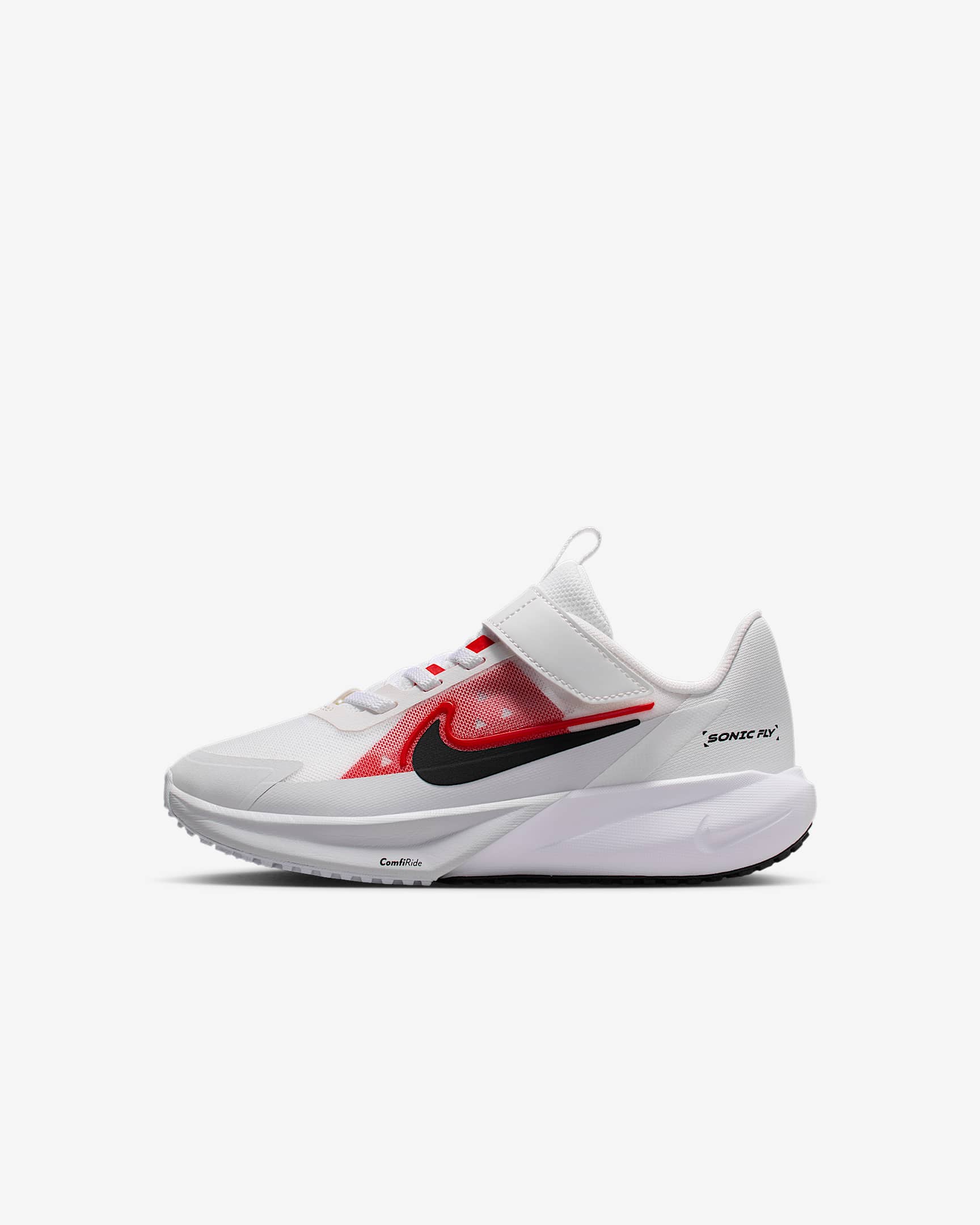 Nike Sonic Fly 耐克超音速号幼童跑步鞋 - 山峰白/大学红/白金色/白色