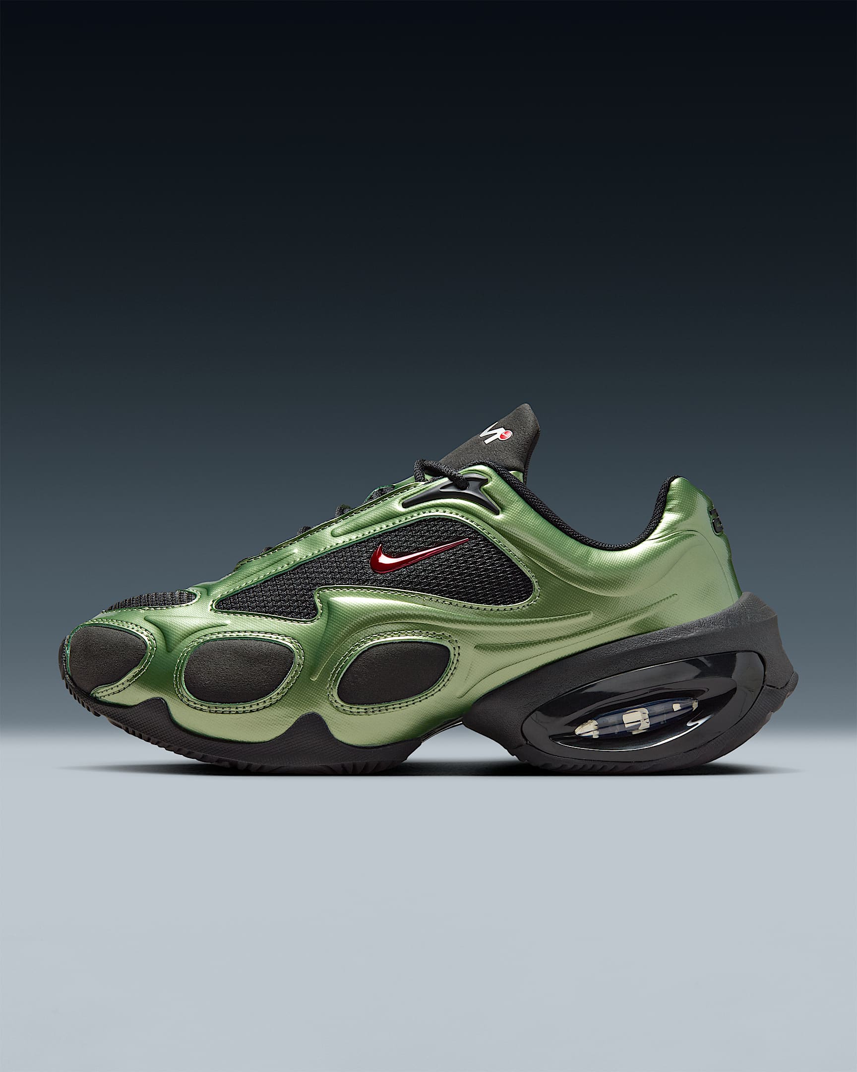 Nike Air Max Muse女子运动鞋 - 黑/油绿/金属银/大学红