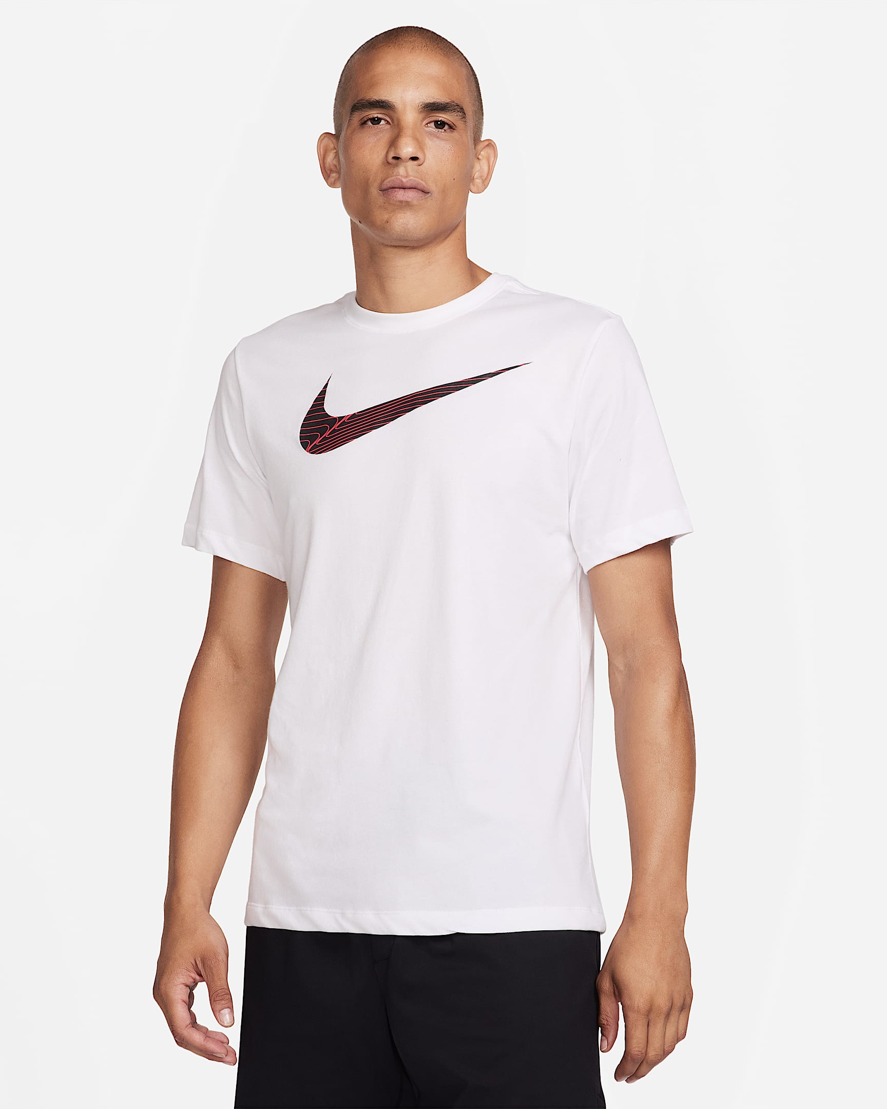 Nike Dri-FIT 男子速干训练T恤 - 白色