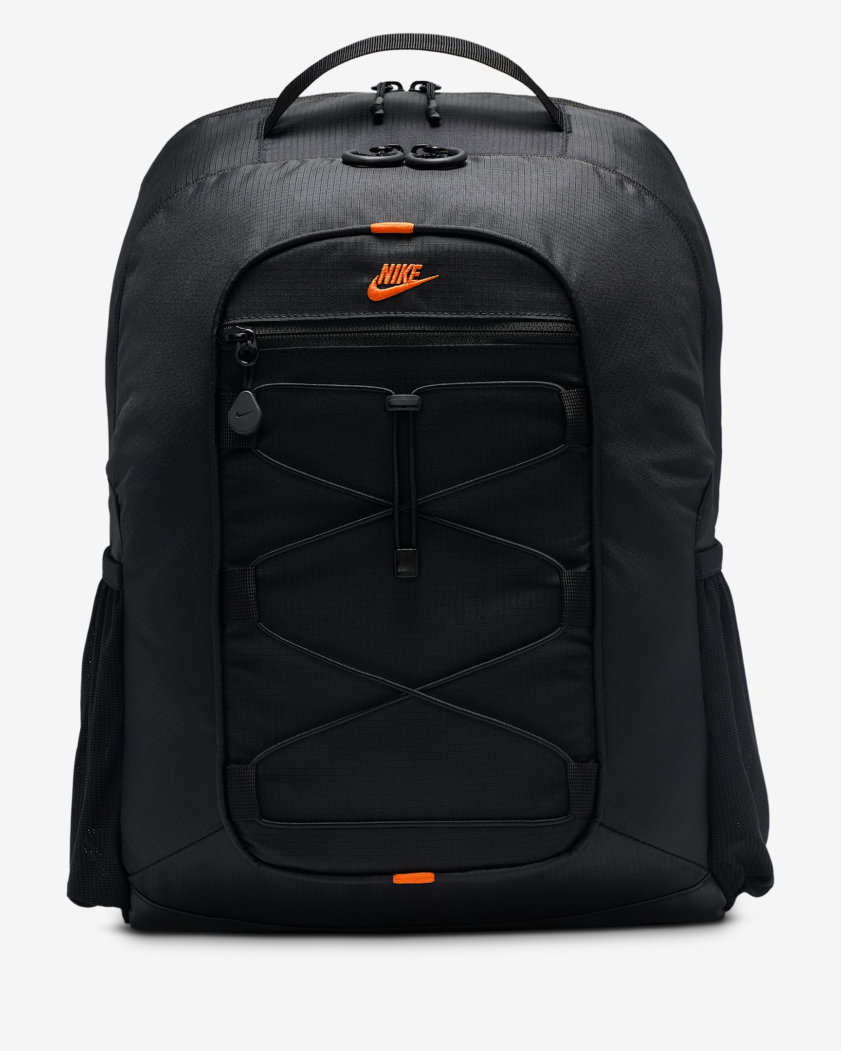 Nike Hayward Scouter 儿童双肩包 - 黑/黑/安全橙