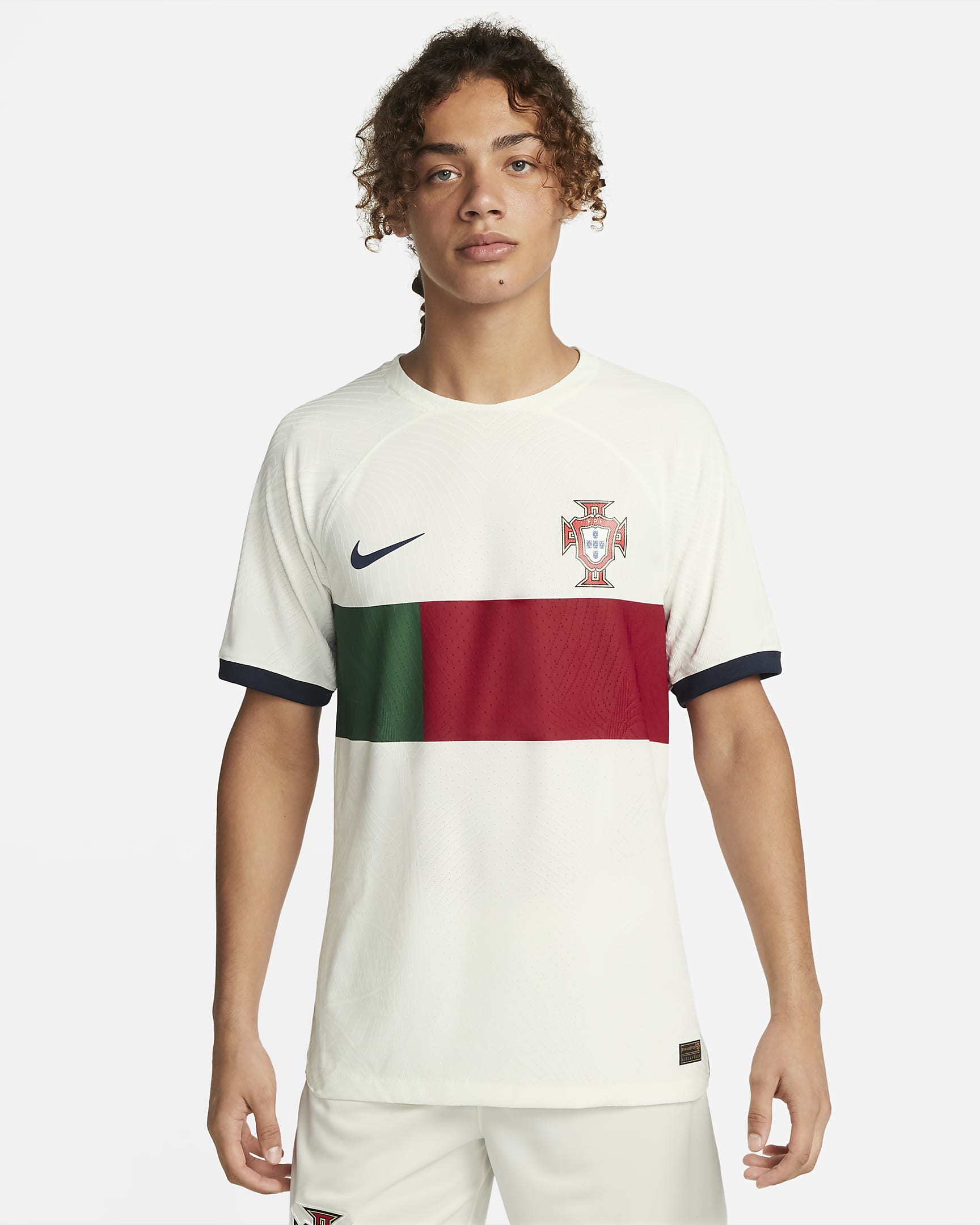 2022/23 赛季葡萄牙队客场球员版 Nike Dri-FIT ADV 男子足球球衣 - 帆白/黑曜石色/黑曜石色