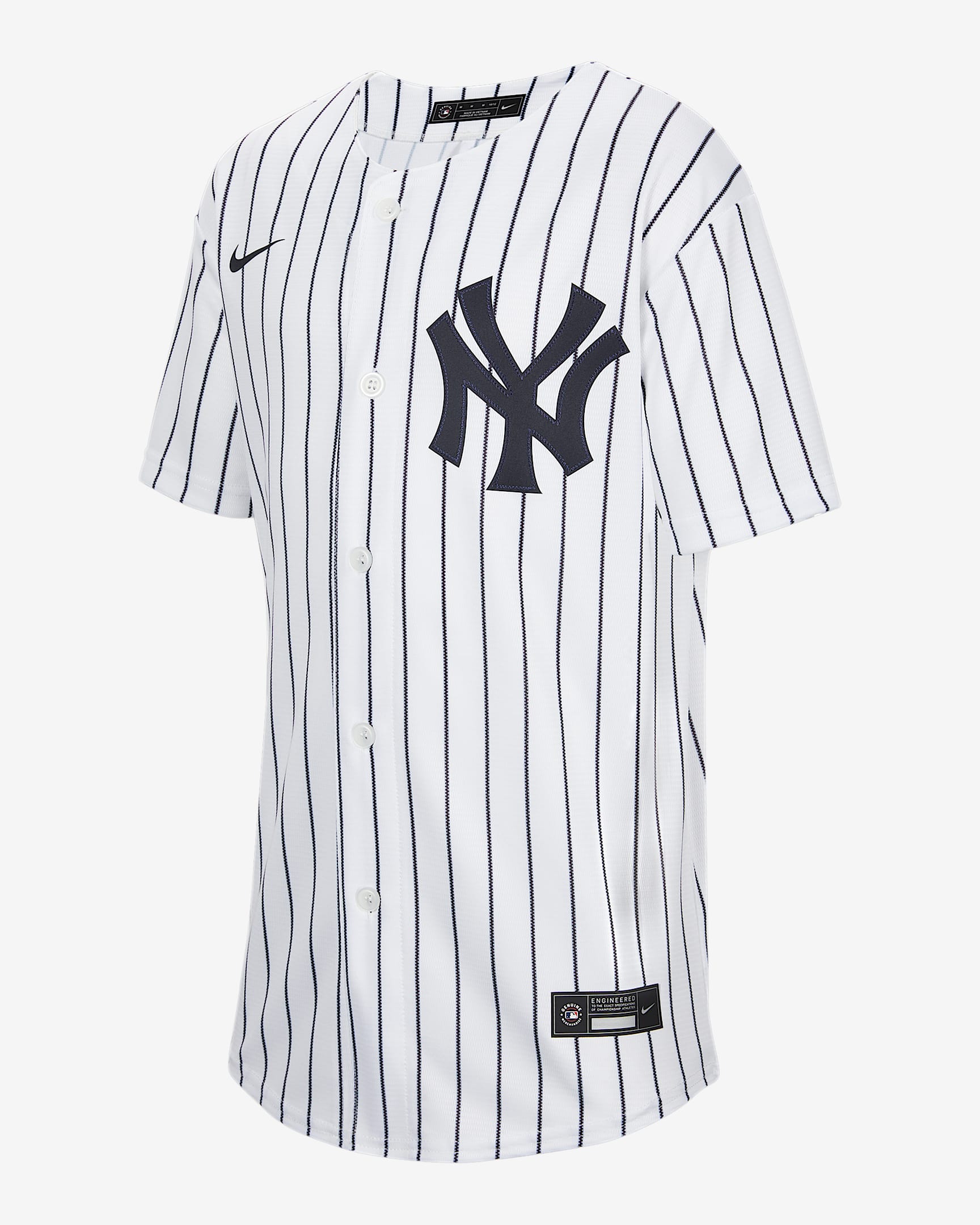 纽约洋基队主场 Nike MLB Jersey 大童(男孩)球衣 - 白色
