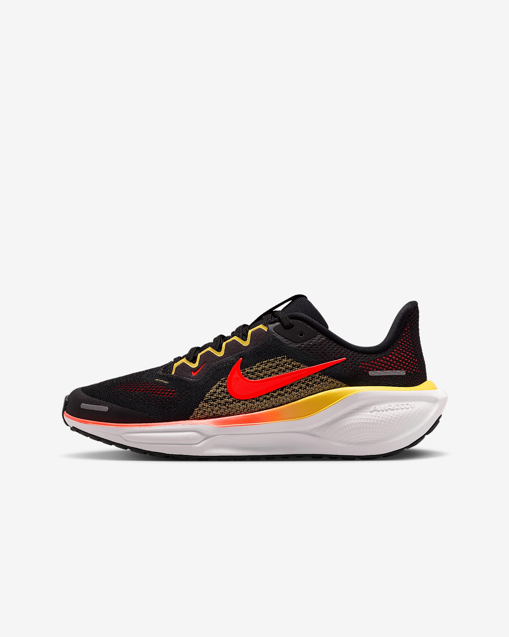 Nike Pegasus 41 耐克小飞马大童公路跑步鞋 - 黑/典雅托帕石色/亮深红
