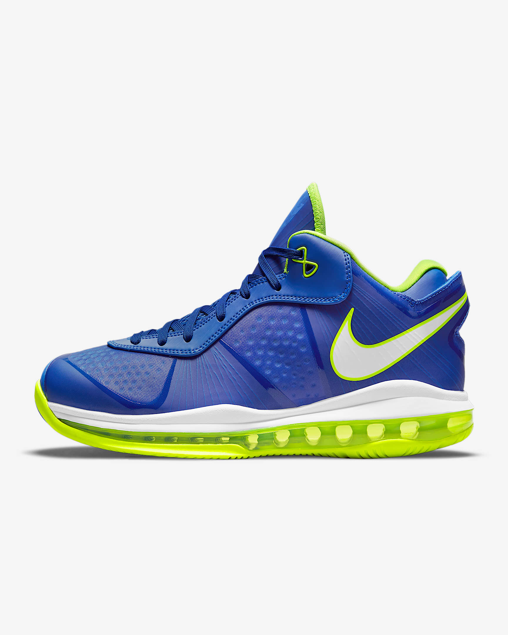Nike LeBron VIII V/2 Low QS 男子运动鞋 - 宝蓝/黑/白色
