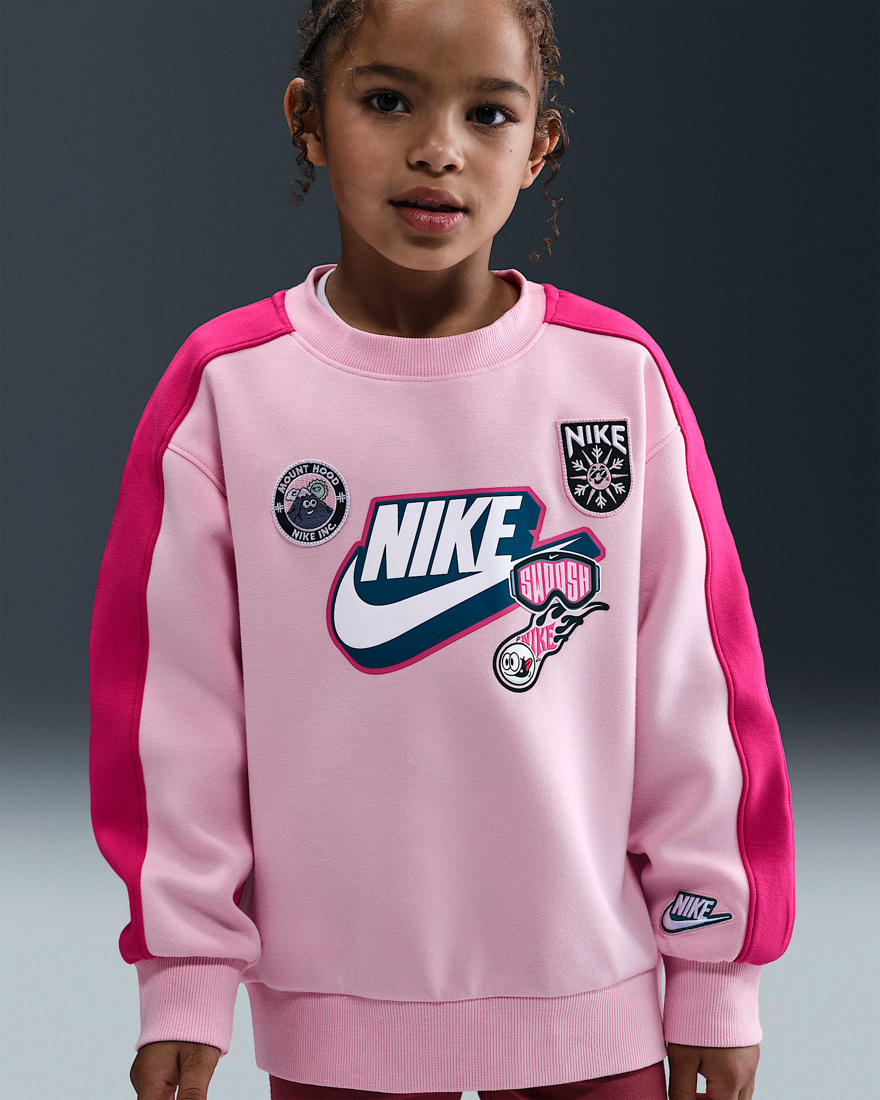 Nike 幼童针织运动衫 - 中柔粉