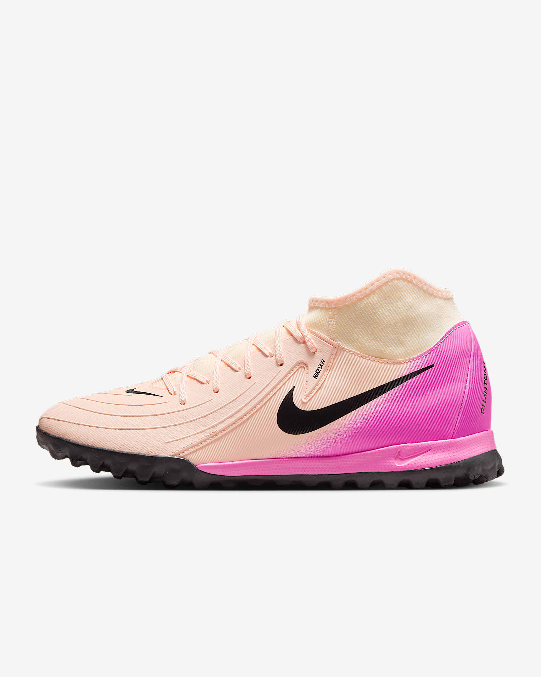 Nike Phantom Luna 2 Academy 耐克月煞系列男/女人造场地足球鞋 - 浅深红/爆炸粉/黑