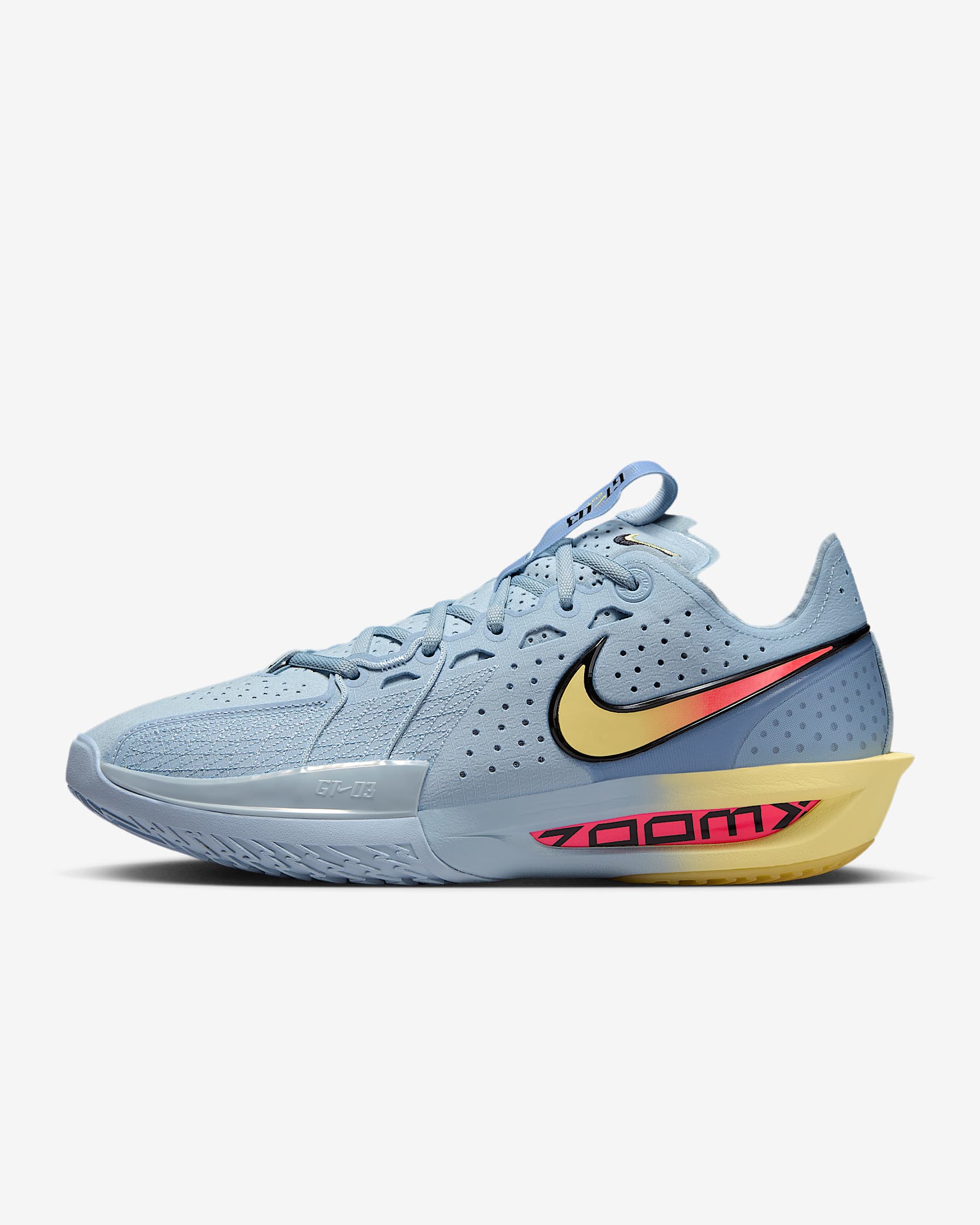 Nike G.T. Cut 3 EP 男/女 ZOOMX 实战篮球鞋 - 浅军械蓝/单车黄/足球灰/亮深红