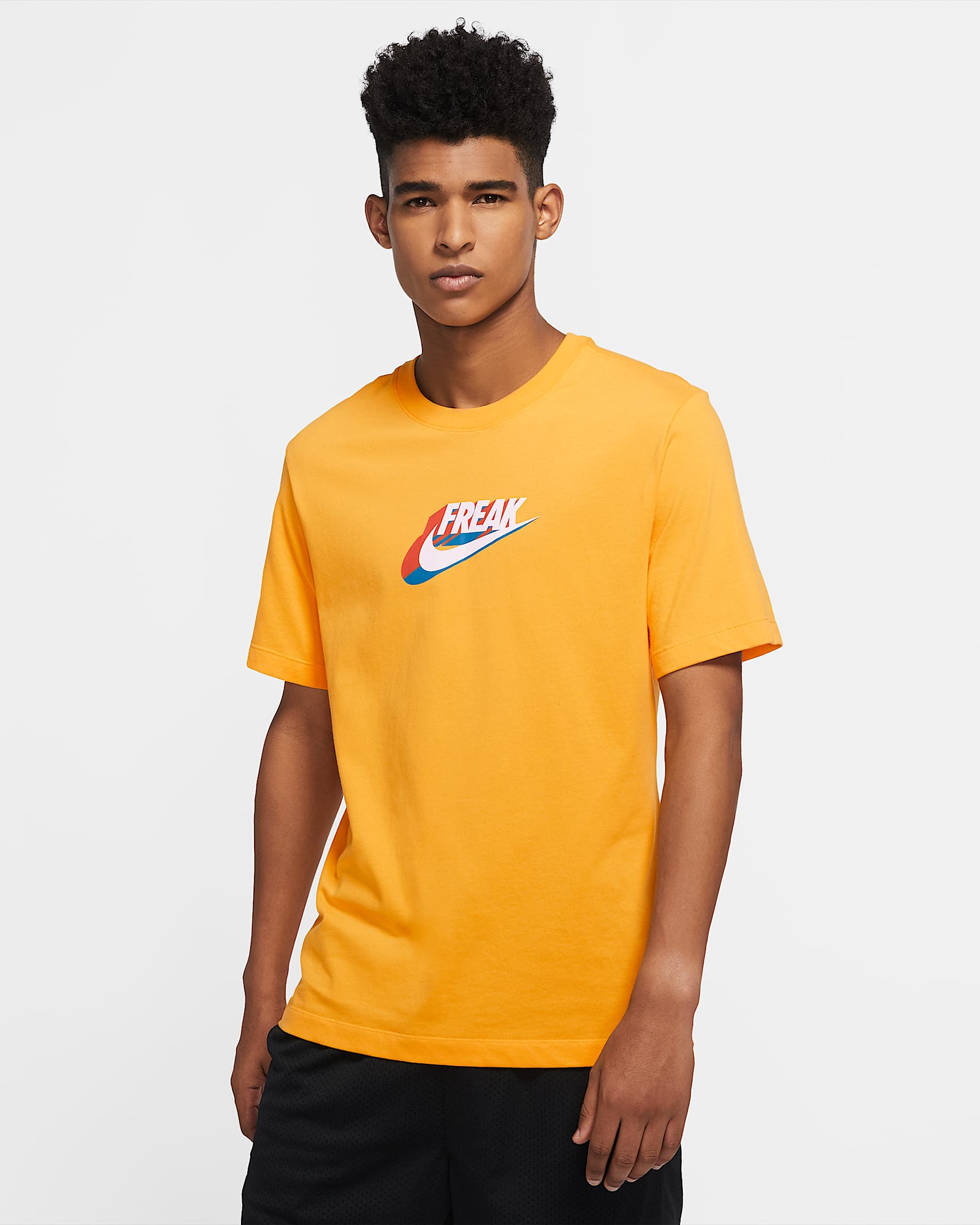Giannis Swoosh Freak Nike Dri-FIT 男子T恤 - 大学金