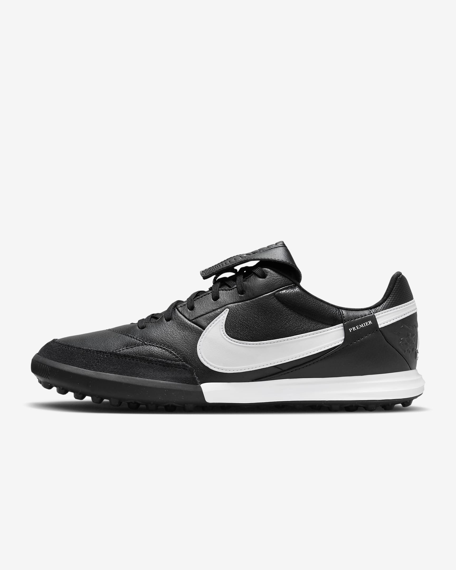 Nike Premier 3 男/女人造场地低帮足球鞋 - 黑/白色