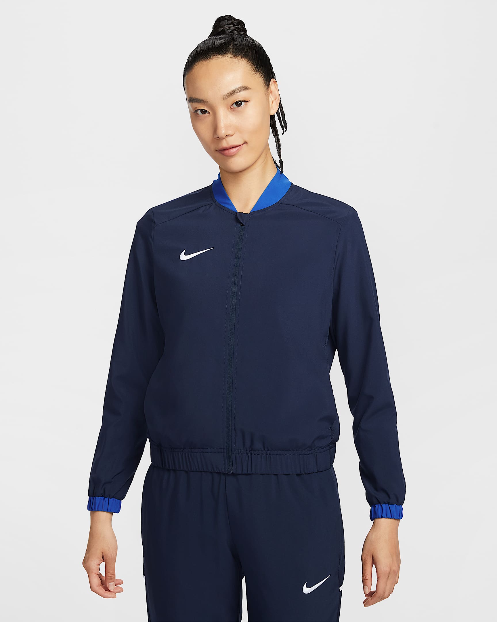 Nike Dri-FIT 女子学院风速干运动夹克 - 深藏青