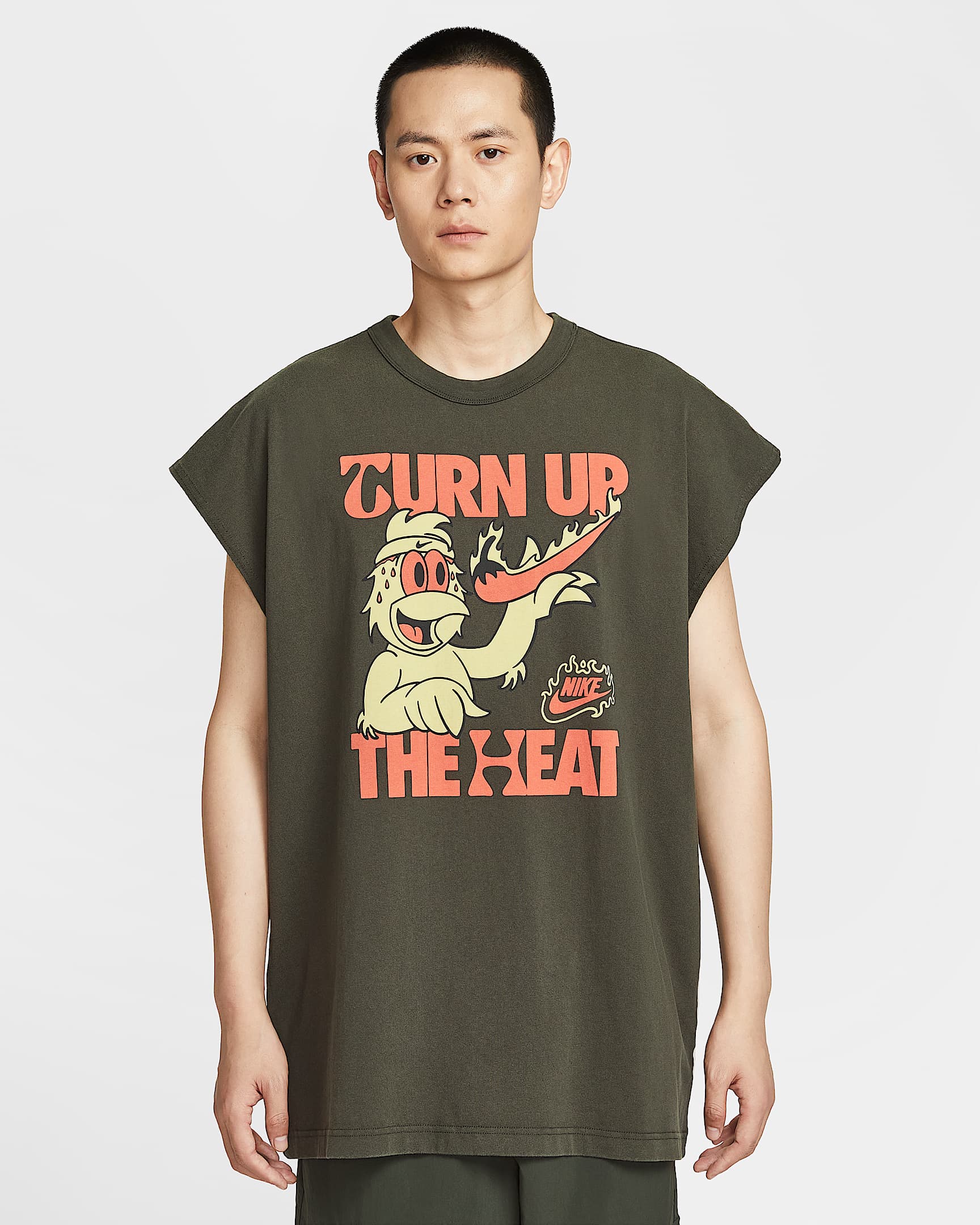 Nike Sportswear 男子无袖T恤 - 红杉绿