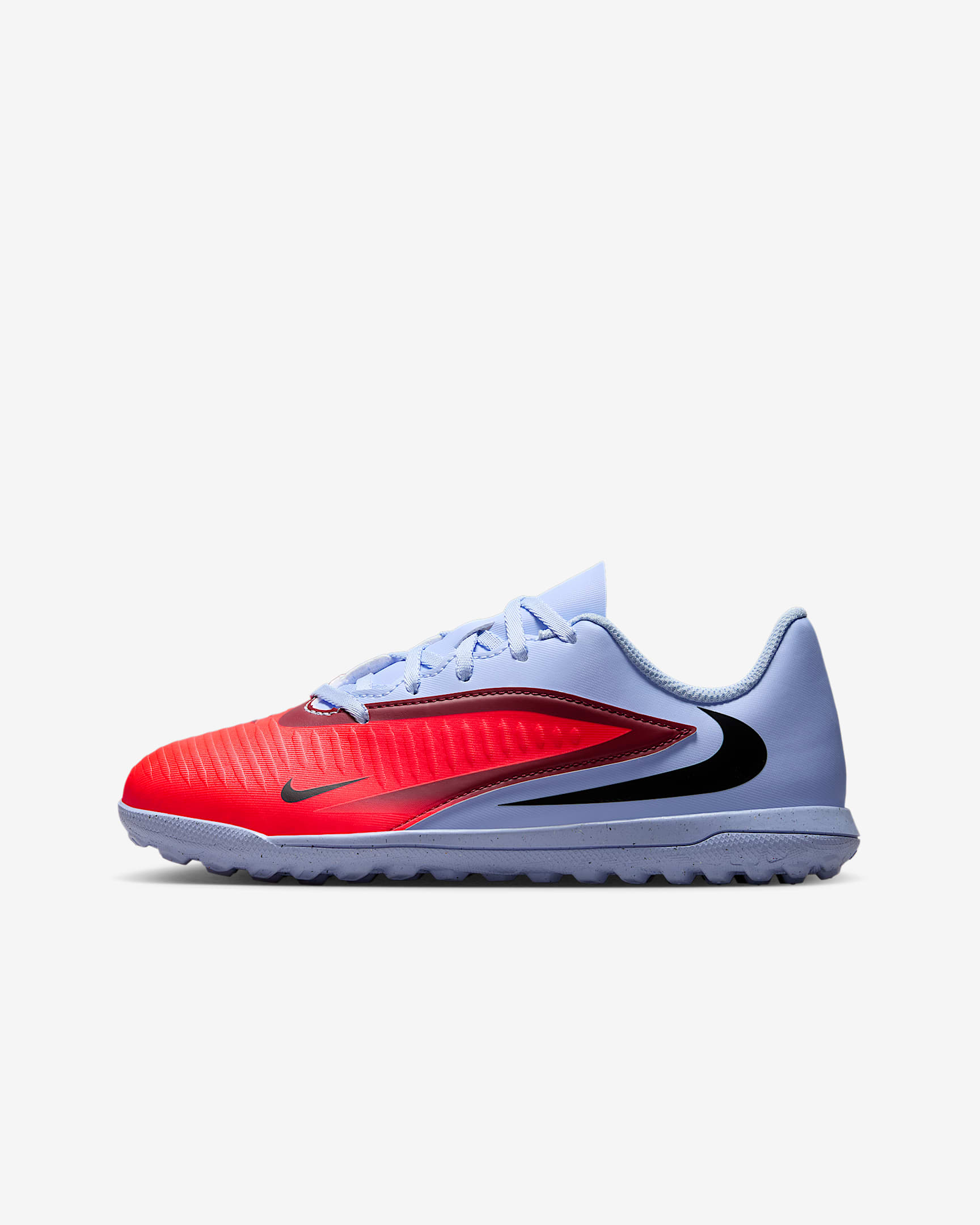 Nike Jr. Phantom 6 Low Club 耐克暗煞系列大童人造场地低帮足球鞋 - 浅宝石蓝/黑/亮深红