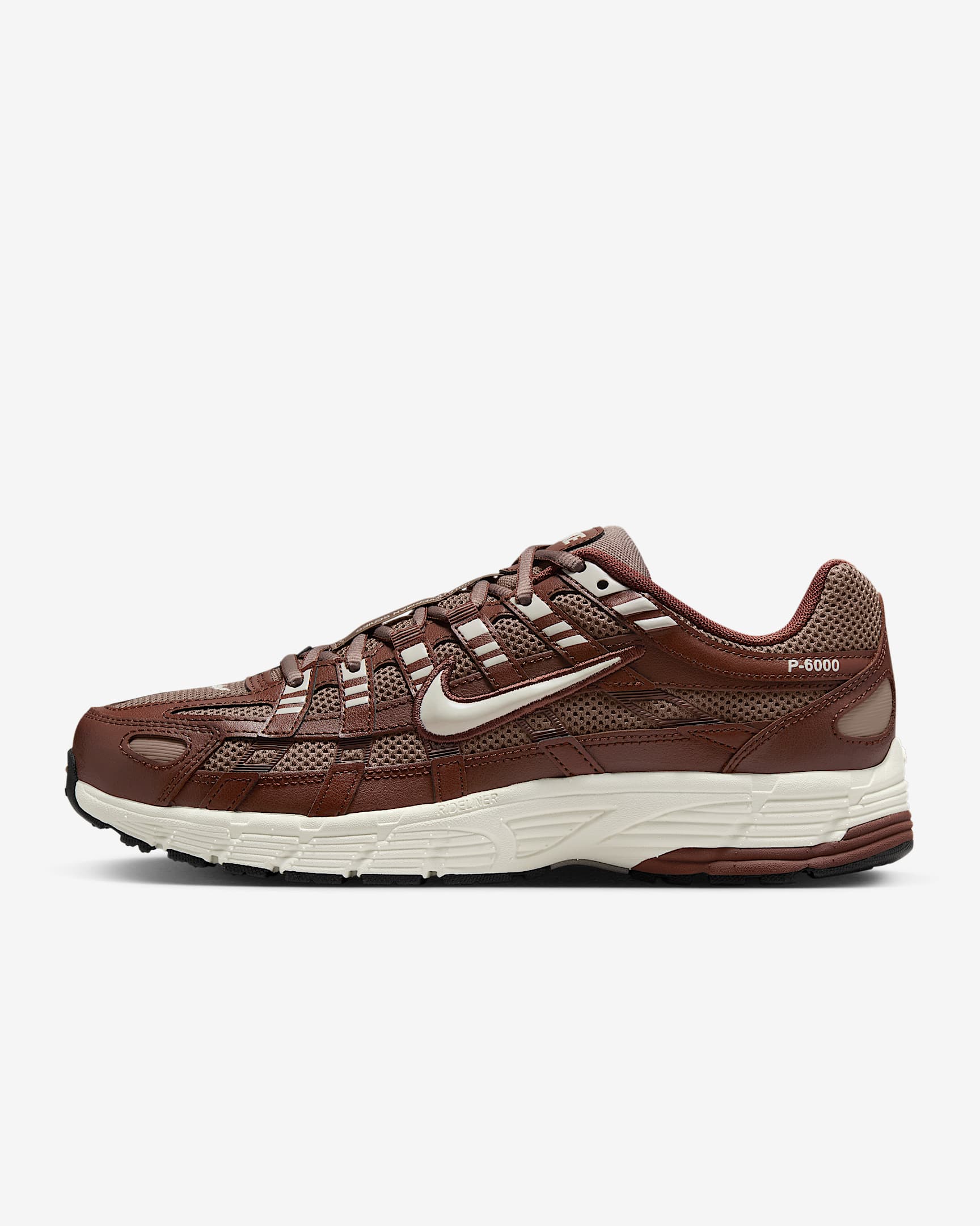 Nike P-6000 女子复古运动鞋 - 动物群棕/貂棕/黑/珍珠灰