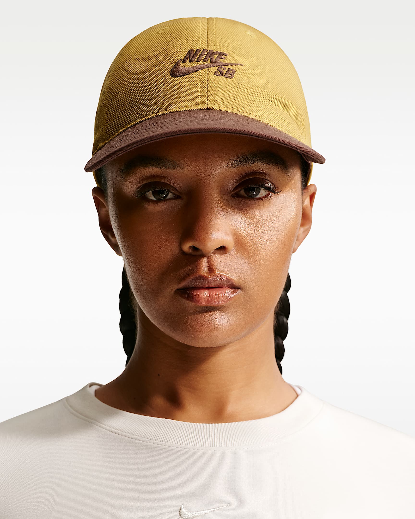 Nike SB Club 软顶滑板运动帽 - 泥煤苔黄/浅巧克力色/浅巧克力色