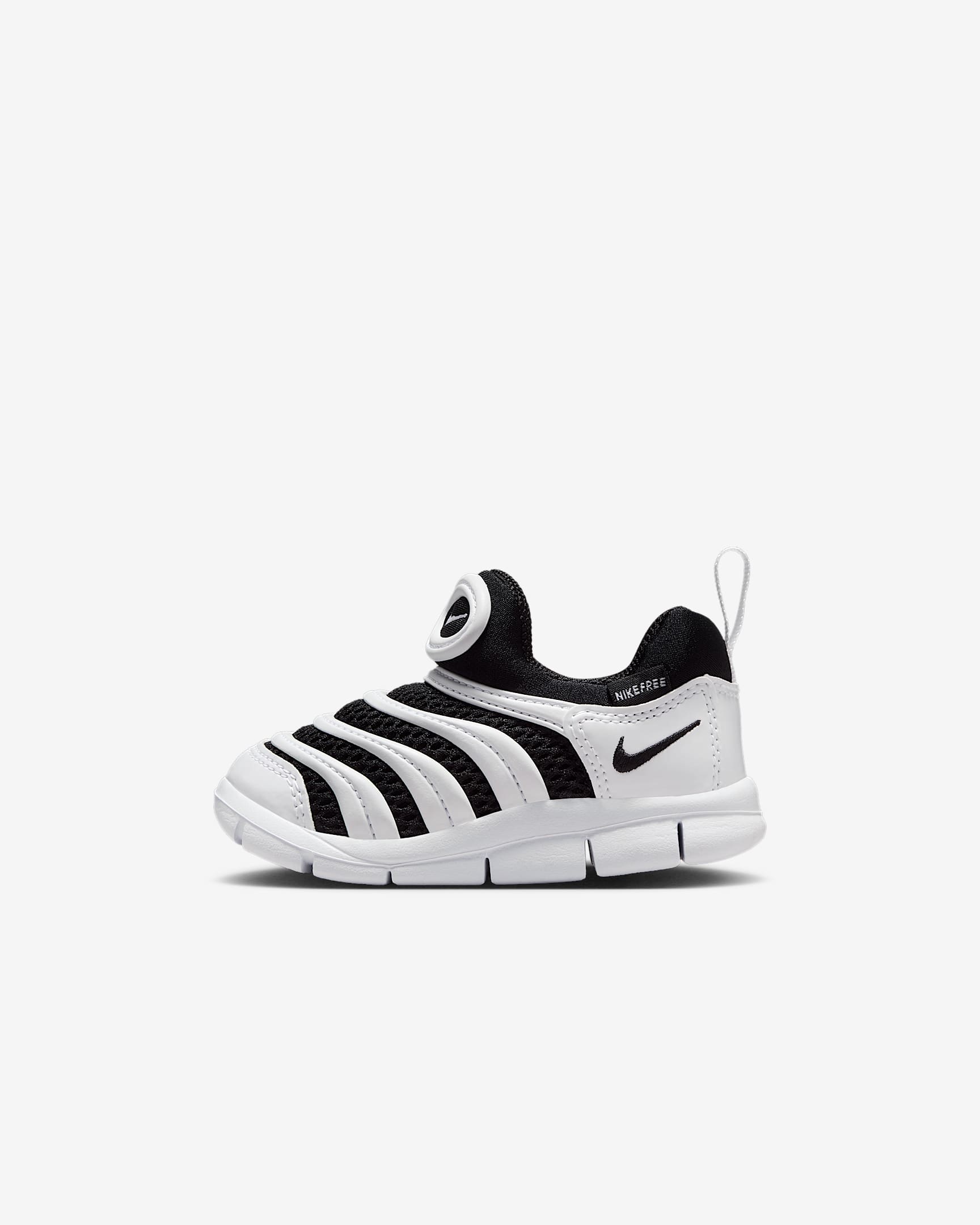 Nike Dynamo Free 耐克毛毛虫婴童运动鞋 - 白色/黑