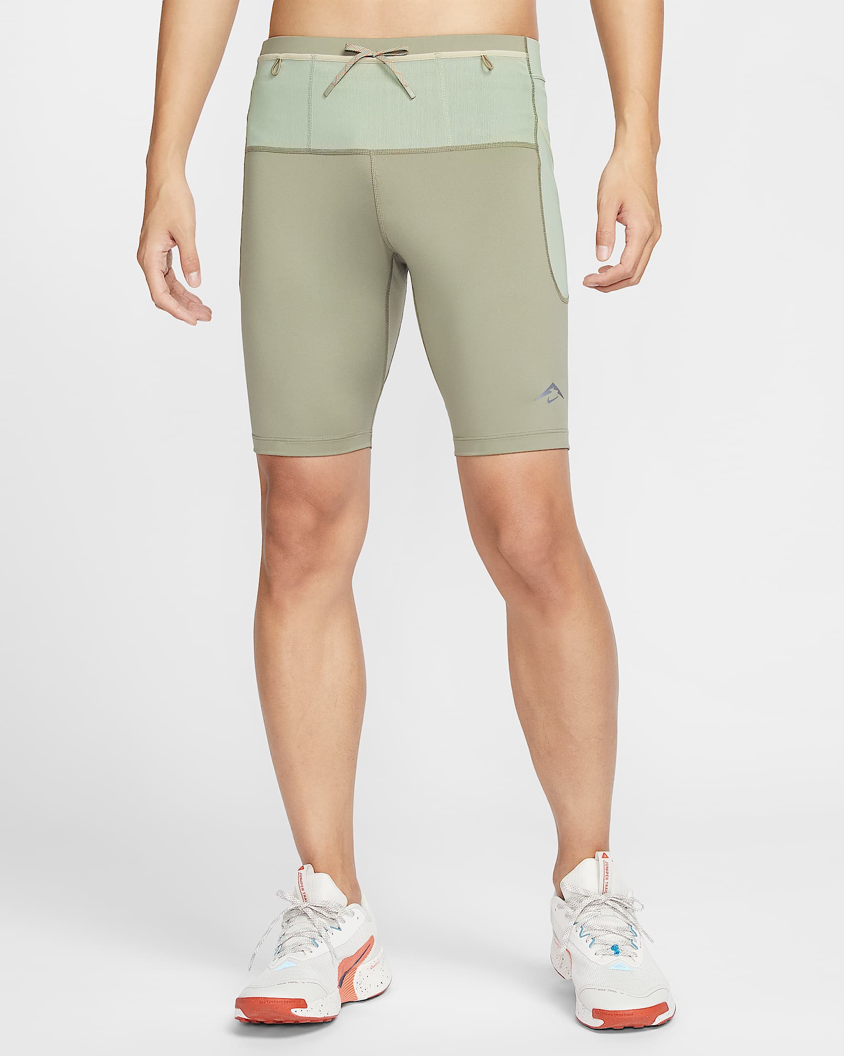 Nike Lava Loops Dri-FIT ADV 男子速干跑步紧身短裤 - 浅军绿/地平线绿/沙漠卡其/黑