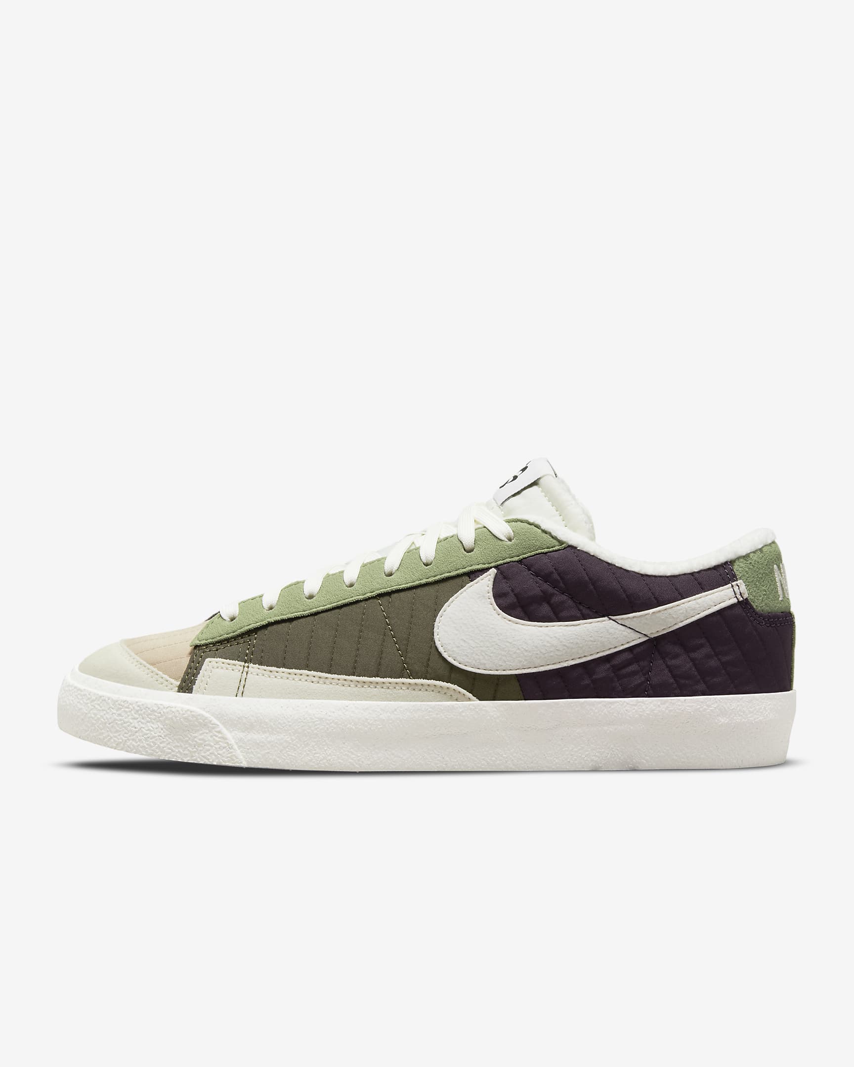 Nike Blazer Low '77 LX NN 男子运动鞋 - 黑紫/中橄榄绿/藤黄/帆白