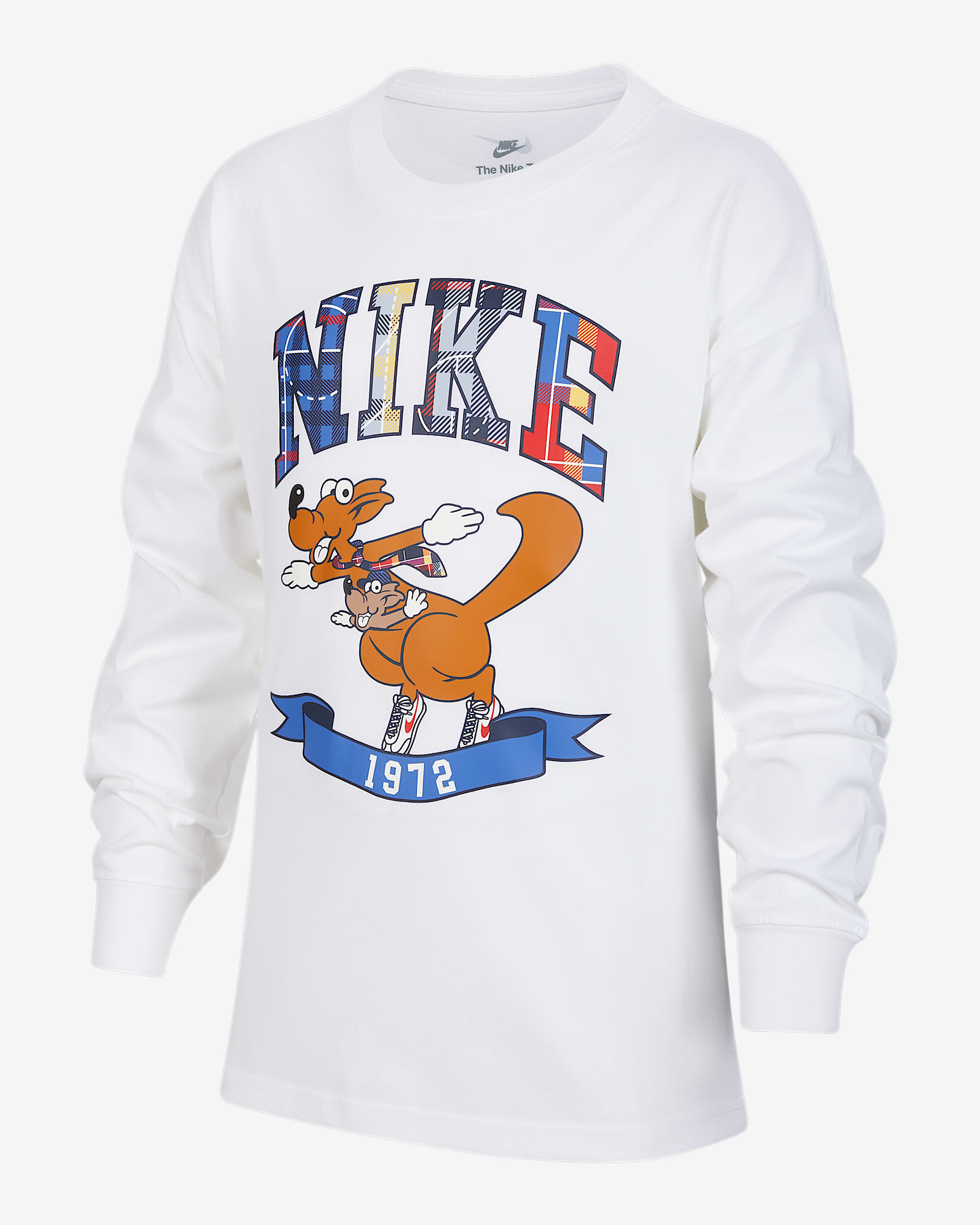 Nike Sportswear 大童长袖T恤 - 白色