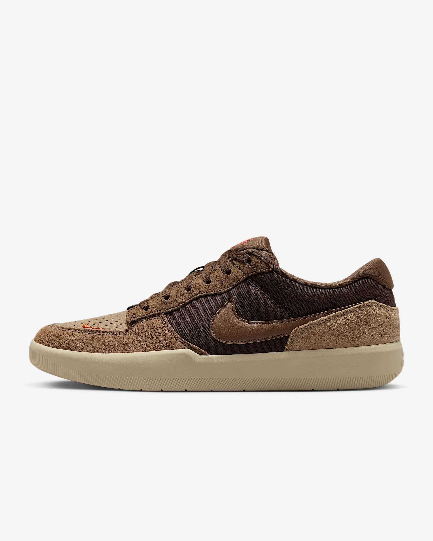 Nike SB Force 58 男/女滑板鞋 - 巴洛克棕/杏茶色/沙漠卡其/苔木棕色