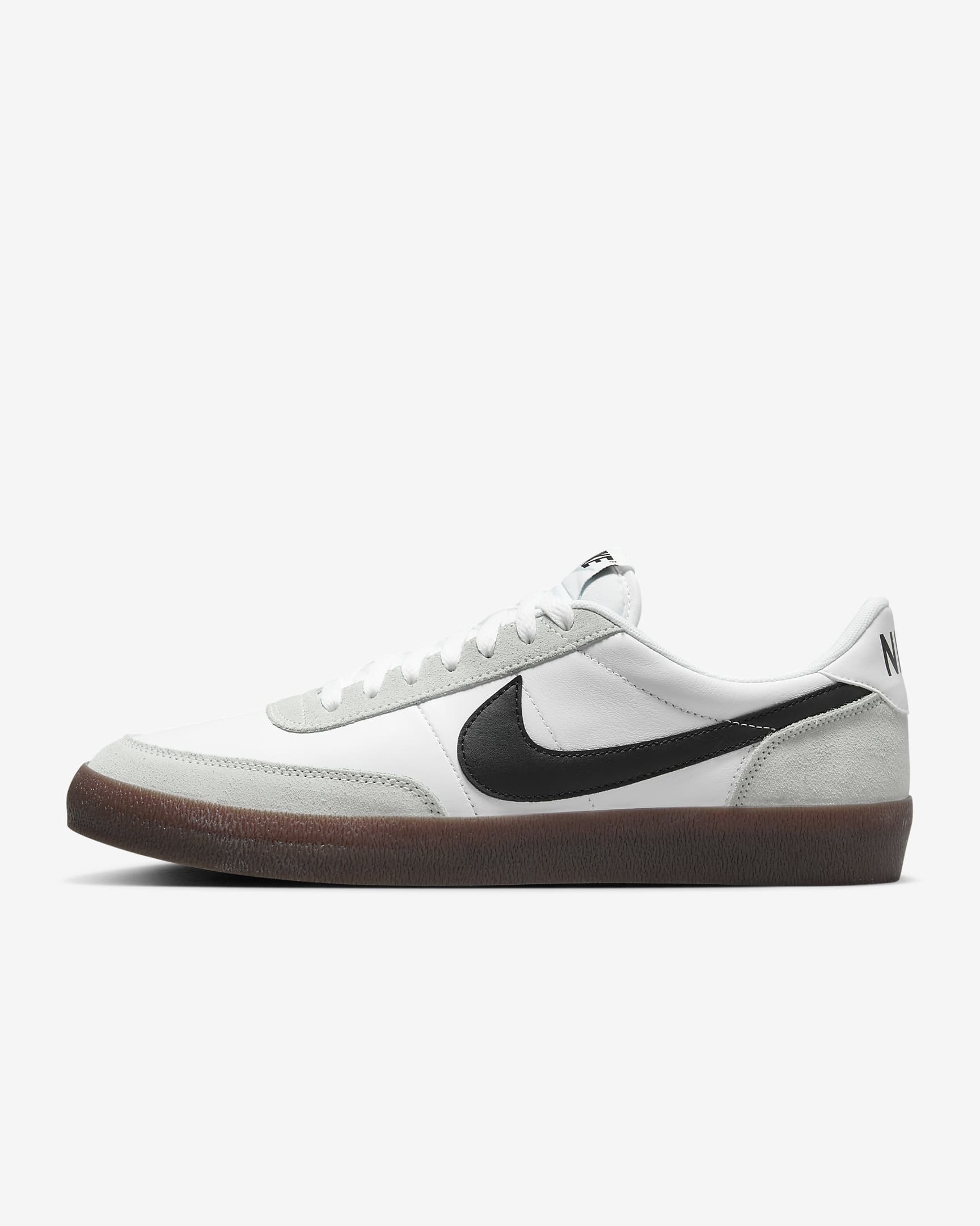 Nike Killshot 2 Leather 男子薄底运动鞋 - 白色/浅银/橡皮暗褐/黑