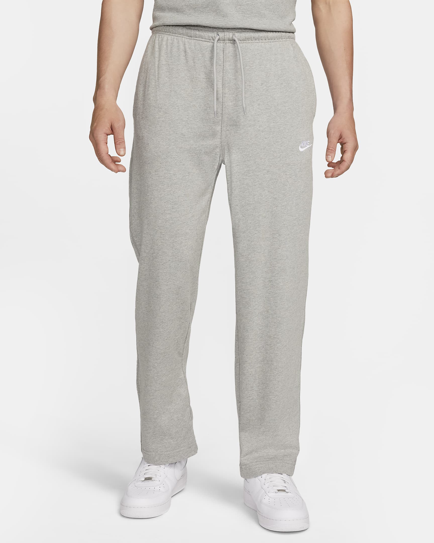 Nike Sportswear Club 男子针织长裤 - 调色暗灰/白色