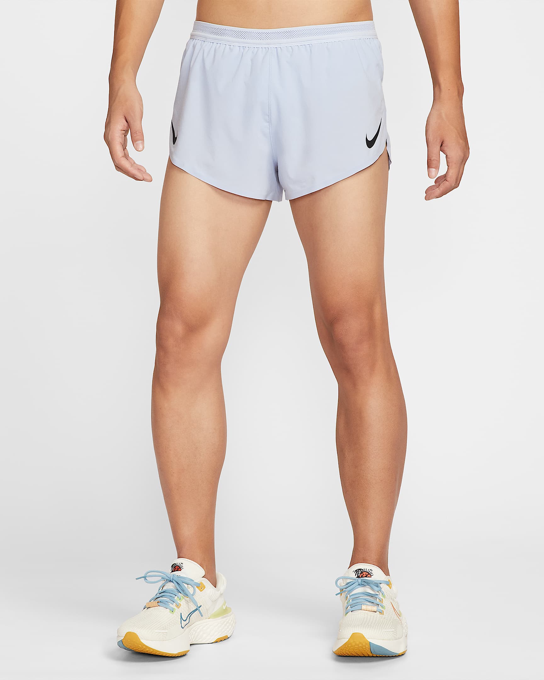 Nike AeroSwift Dri-FIT ADV 男子速干跑步短裤（含衬裤） - 幻影/黑