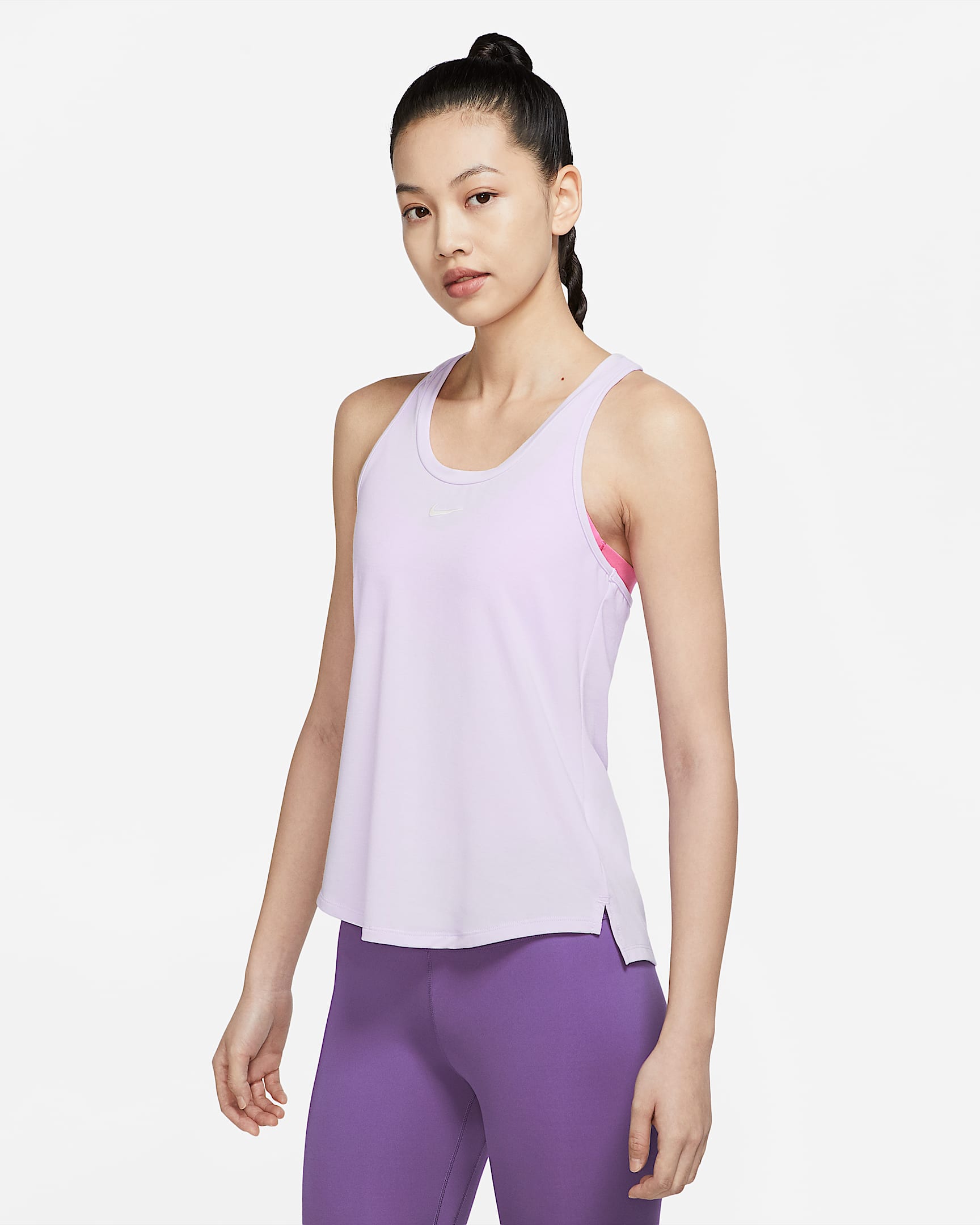 Nike Dri-FIT One Luxe Twist 女子背心 - 粉紫
