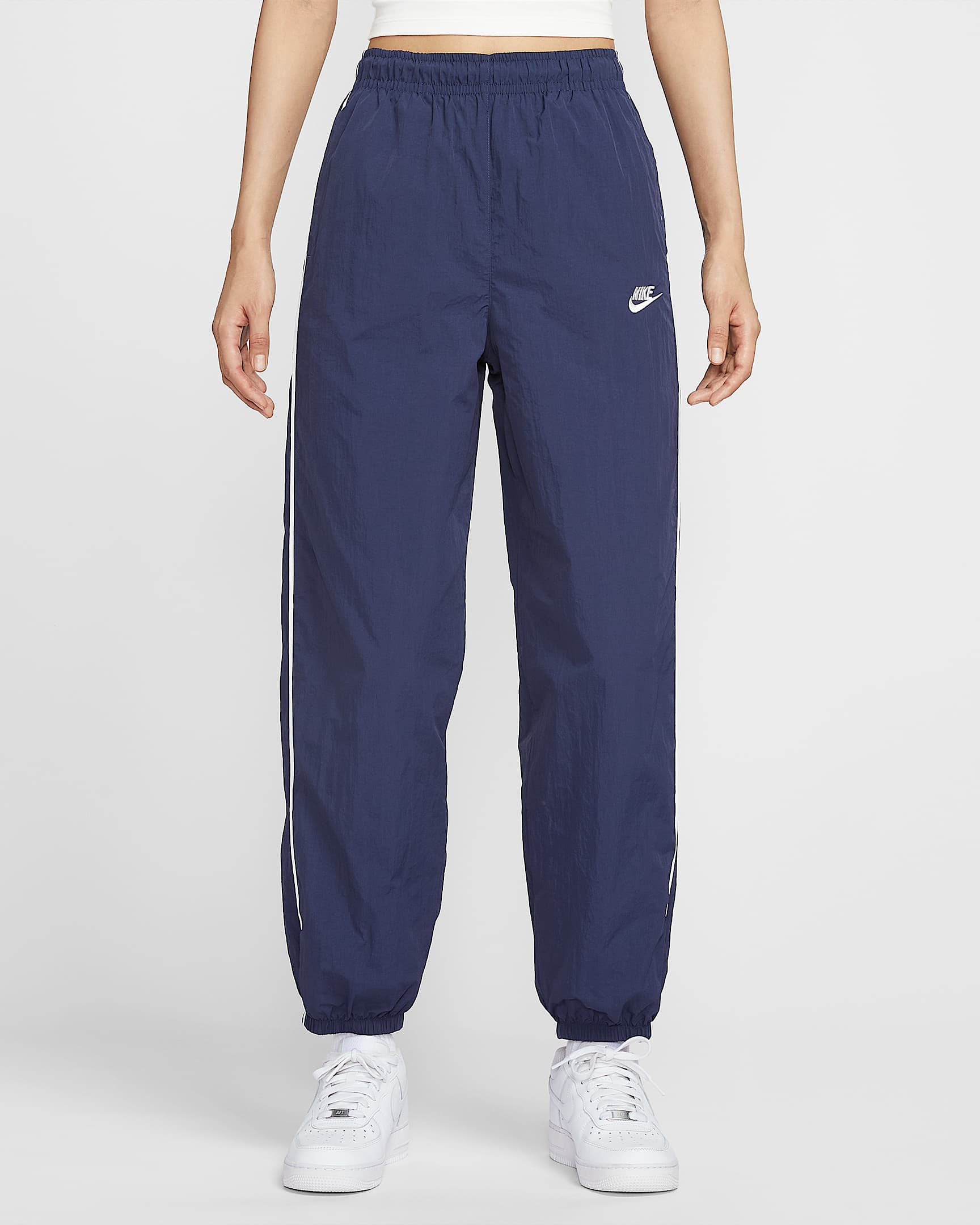 Nike Sportswear Windrunner 女子梭织长裤 - 深藏青/帆白/帆白
