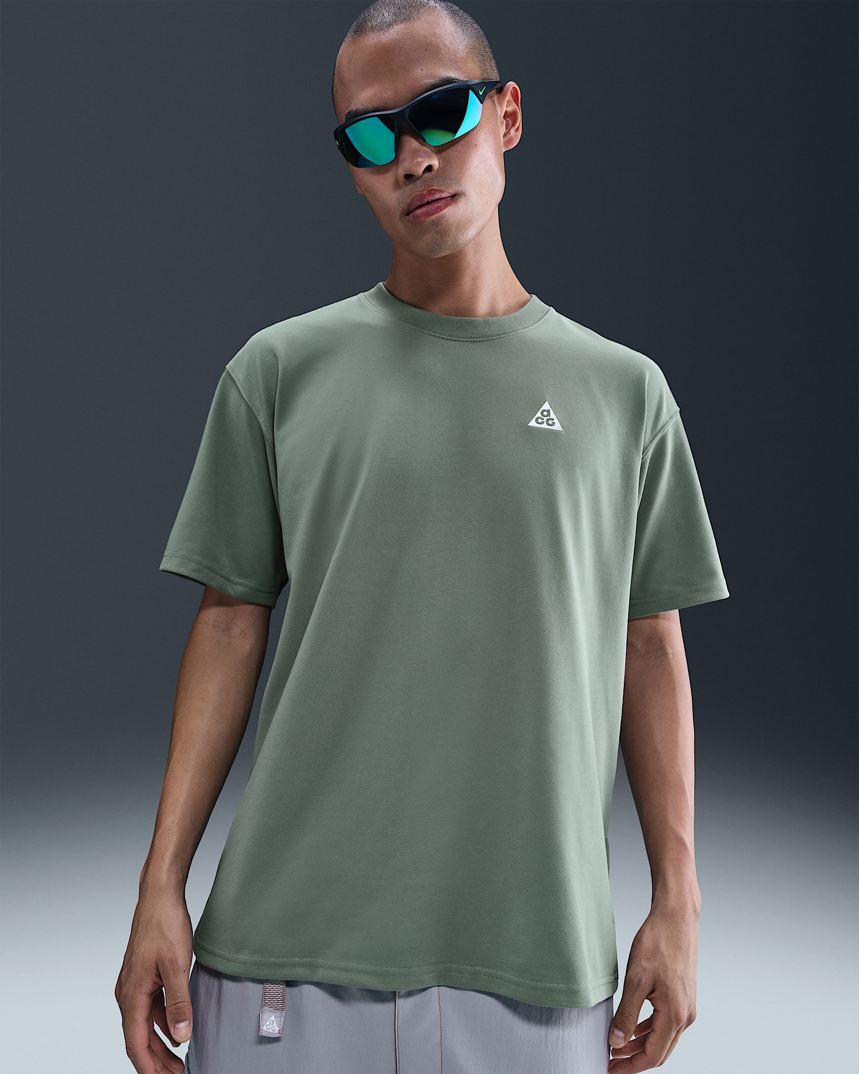 Nike ACG 男子速干T恤 - 土绿