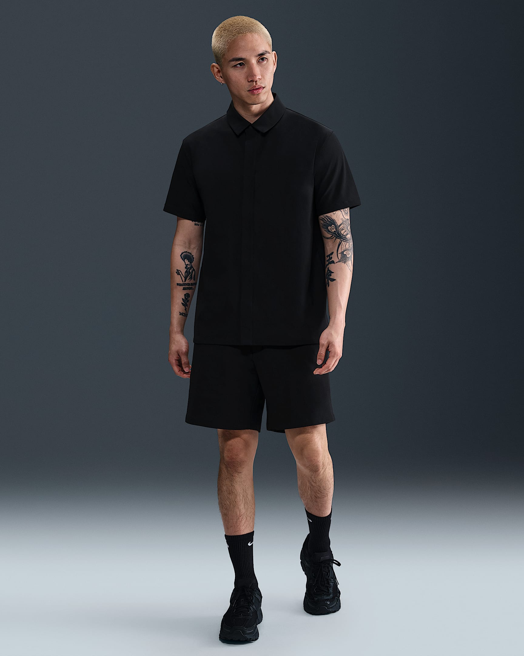 Nike 24.7 PerfectStretch Dri-FIT 男子速干短裤 - 黑/黑/暗烟灰