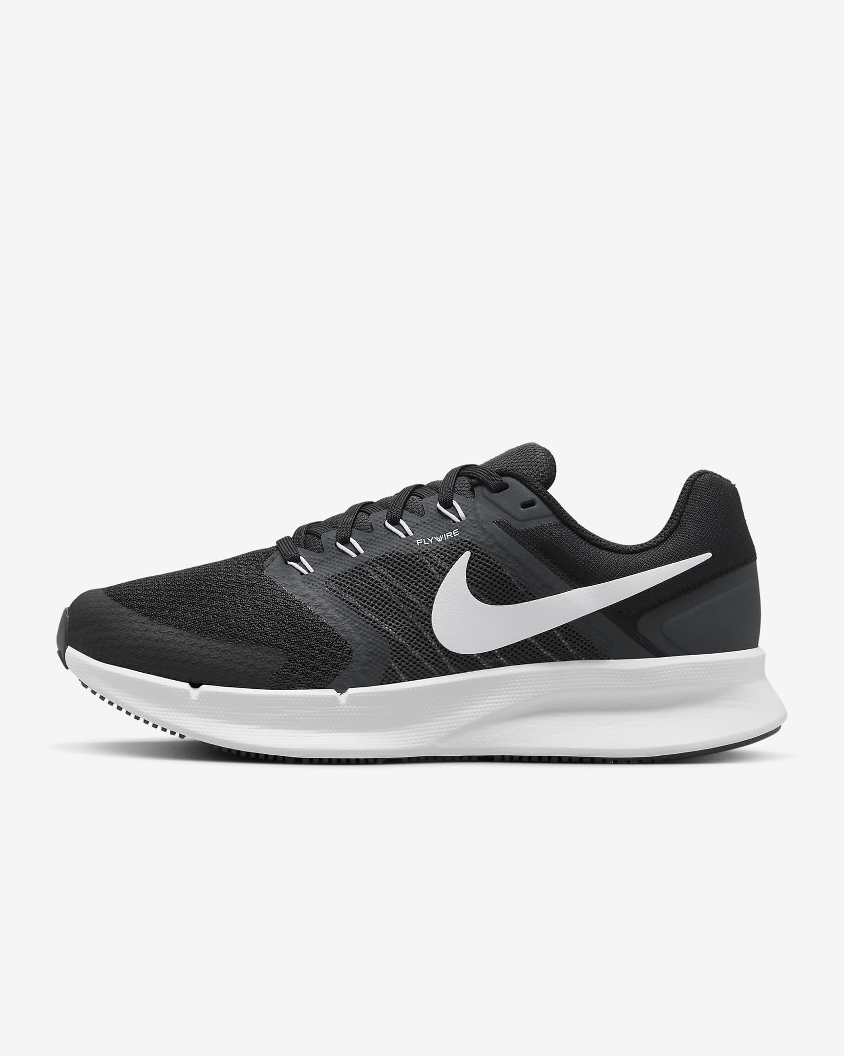 Nike Run Swift 3 女子公路跑步鞋 - 黑/暗烟灰/白色