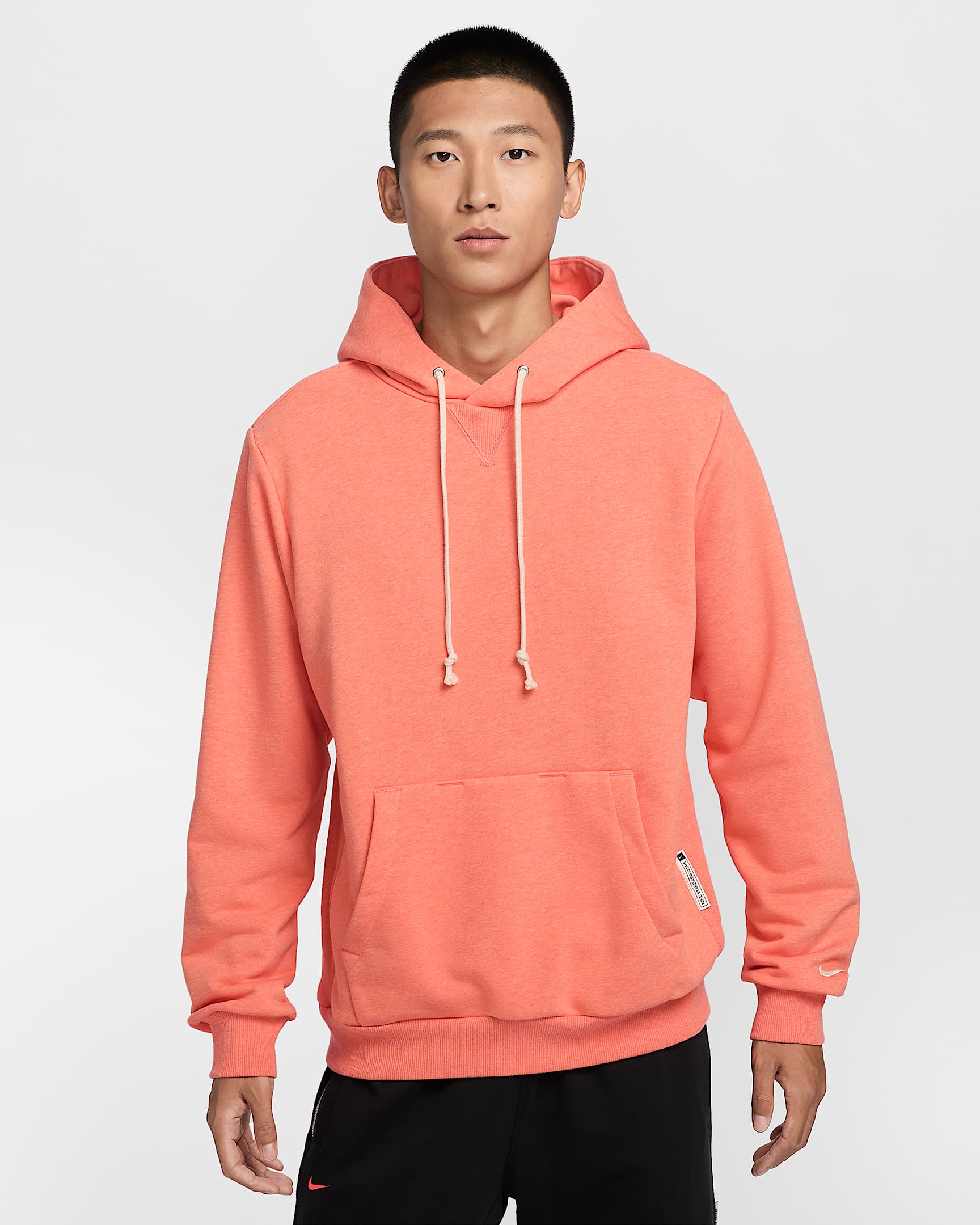 Nike Standard Issue Dri-FIT 男子速干套头篮球连帽衫 - 浅野芒果黄/调色/淡象牙白