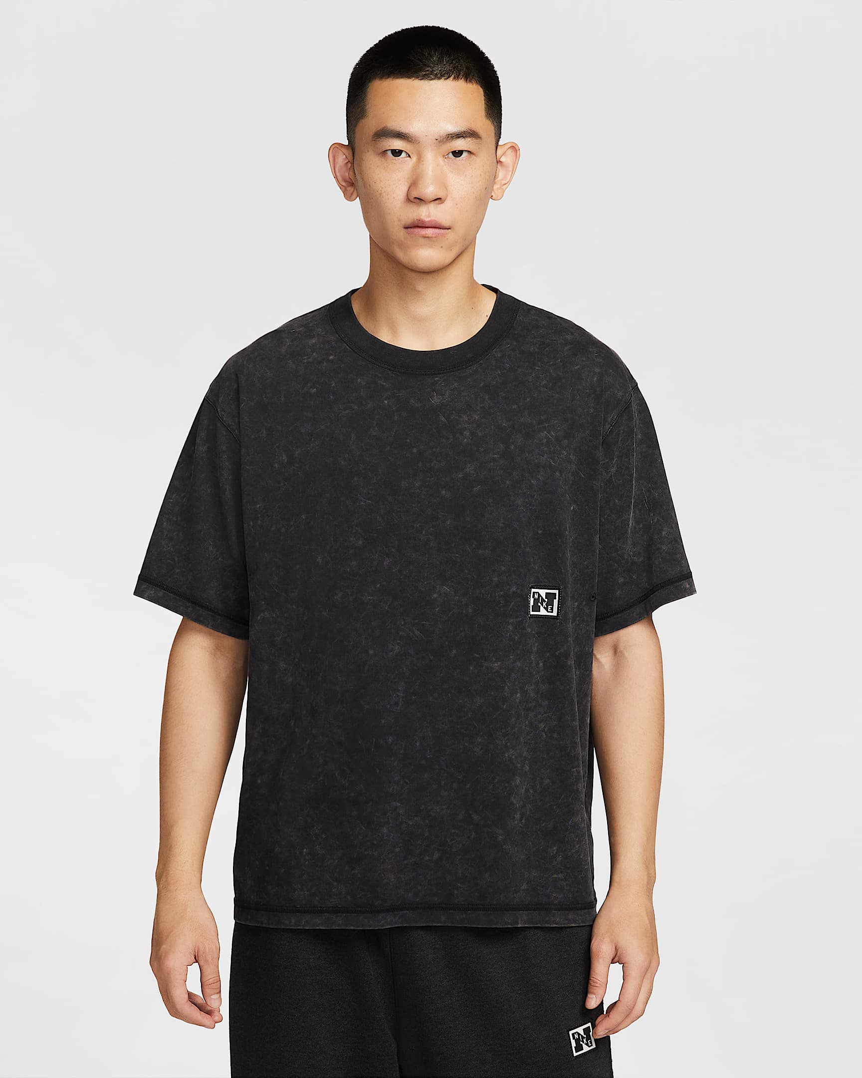 Nike Gym Heritage Dri-FIT 男子速干短袖训练上衣 - 黑/黑