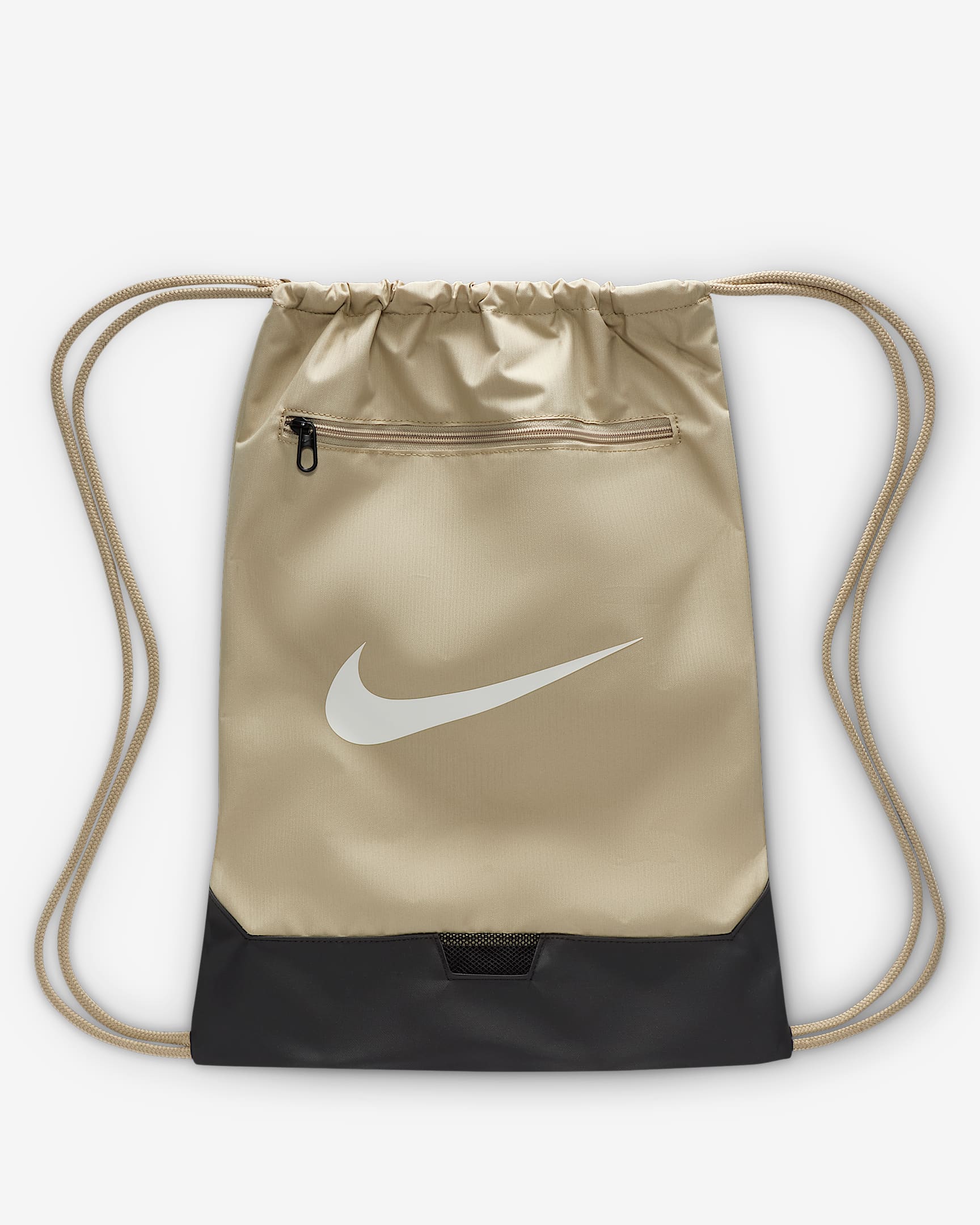 Nike Brasilia 9.5 训练健身包 - 沙漠卡其/黑/帆白