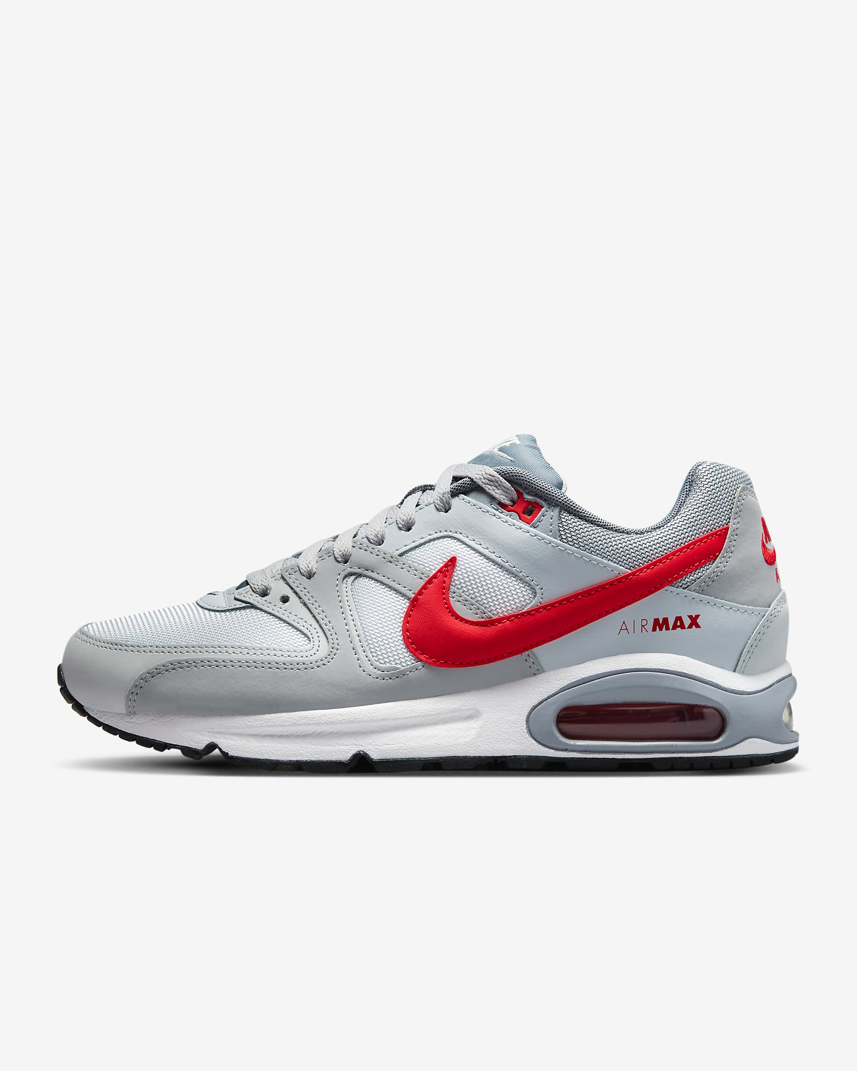 Nike Air Max Command 男子运动鞋 - 白色/白金色/冷灰/大学红