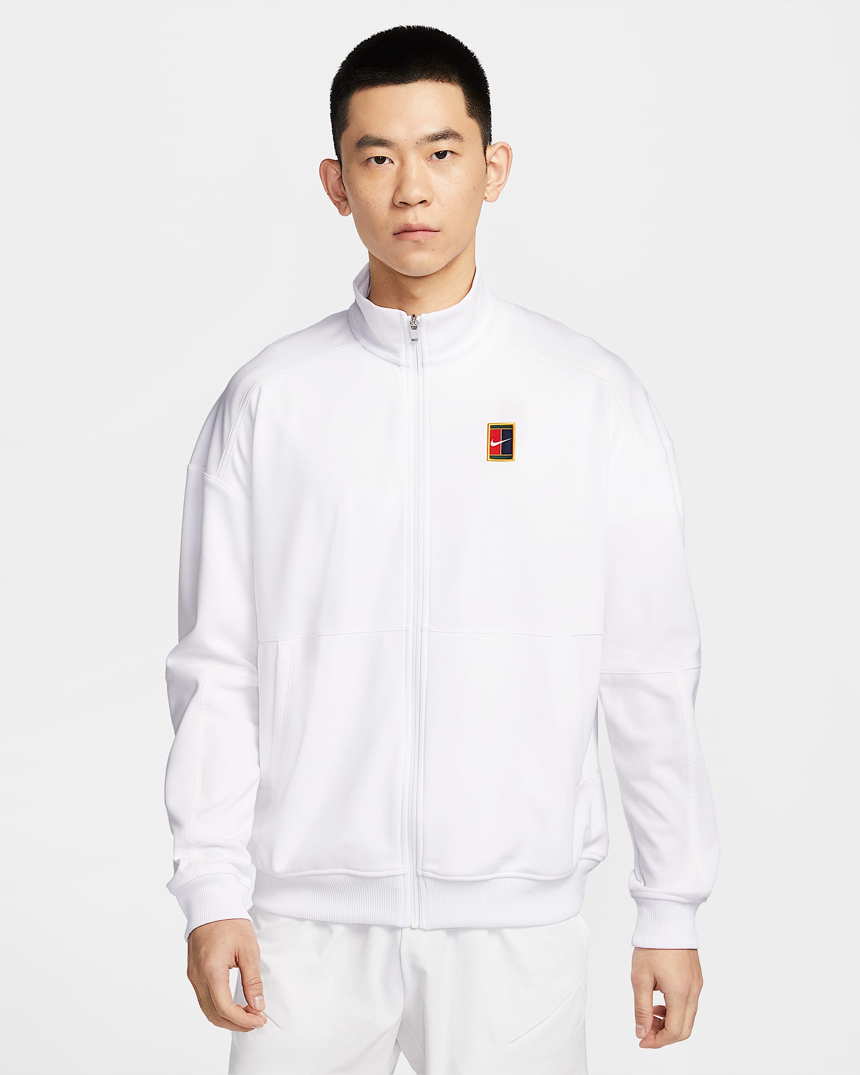 NikeCourt Heritage 男子薄绒网球夹克 - 白色/白色