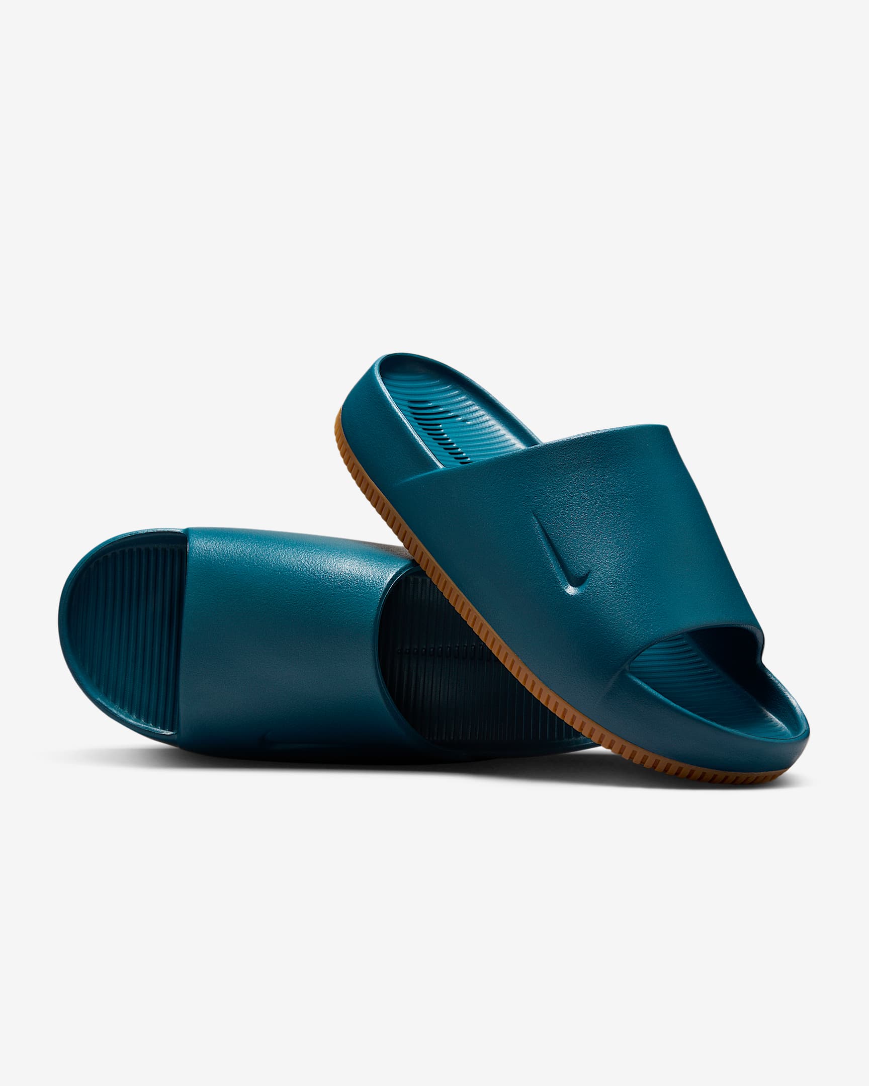 Nike Calm 男子拖鞋一字拖 - 力量蓝 (活力蓝)/橡皮中褐/力量蓝 (活力蓝)