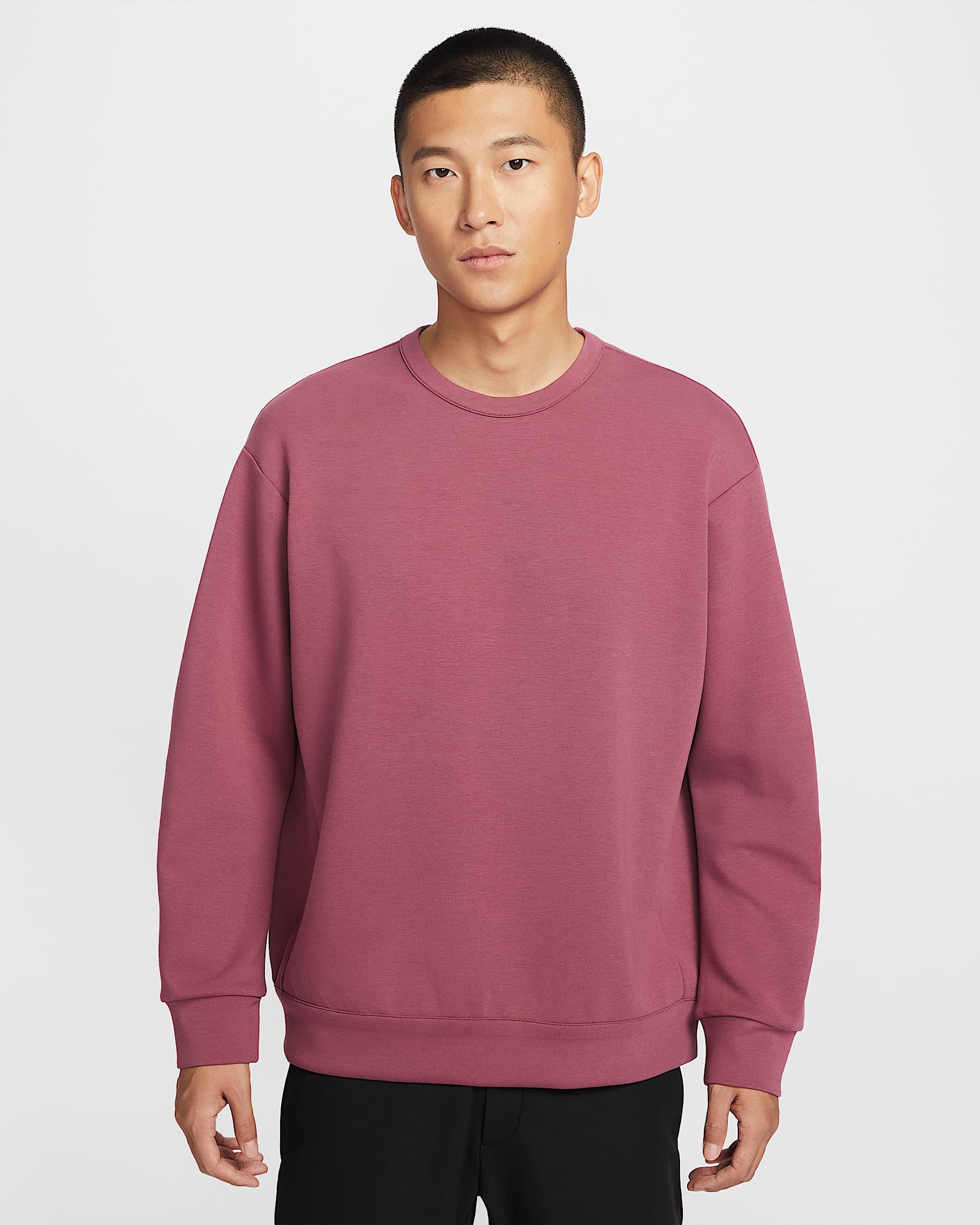 Nike 24.7 ImpossiblySoft Dri-FIT 男子速干圆领上衣 - 烟灰粉/浅软石褐