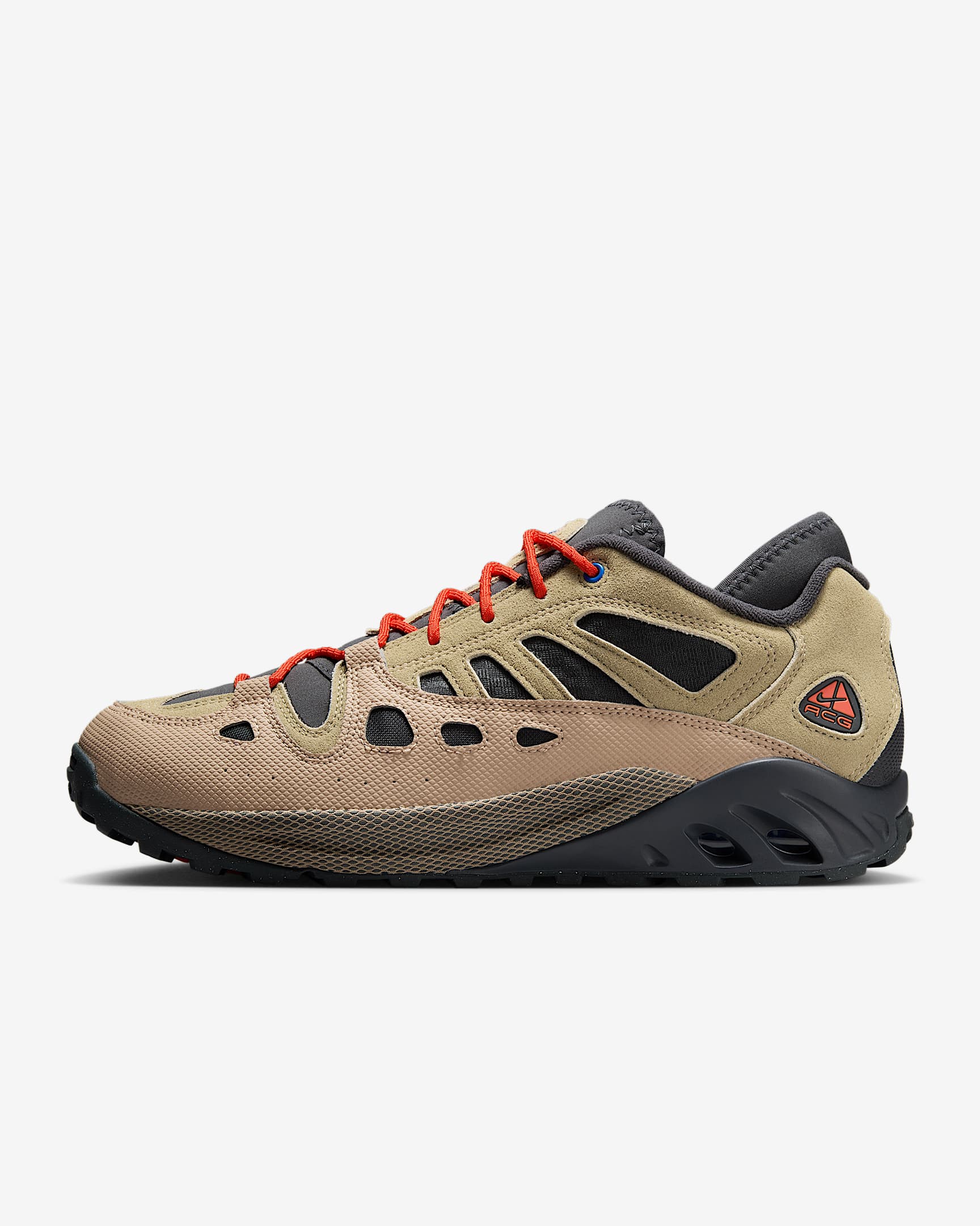 Nike ACG Air Exploraid 男子户外复古运动鞋 - 橄榄绿/麻黄/煤黑/太空粘土黄