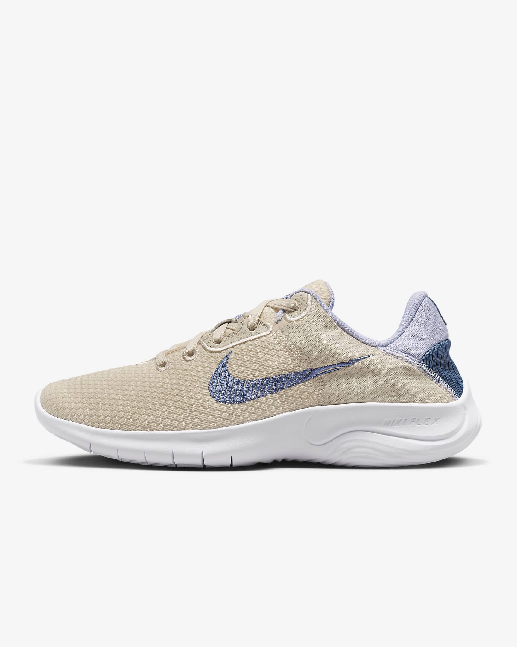 Nike Experience Run 11 女子公路跑步鞋 - 沙堆白/白色/氧气紫/芬蓝
