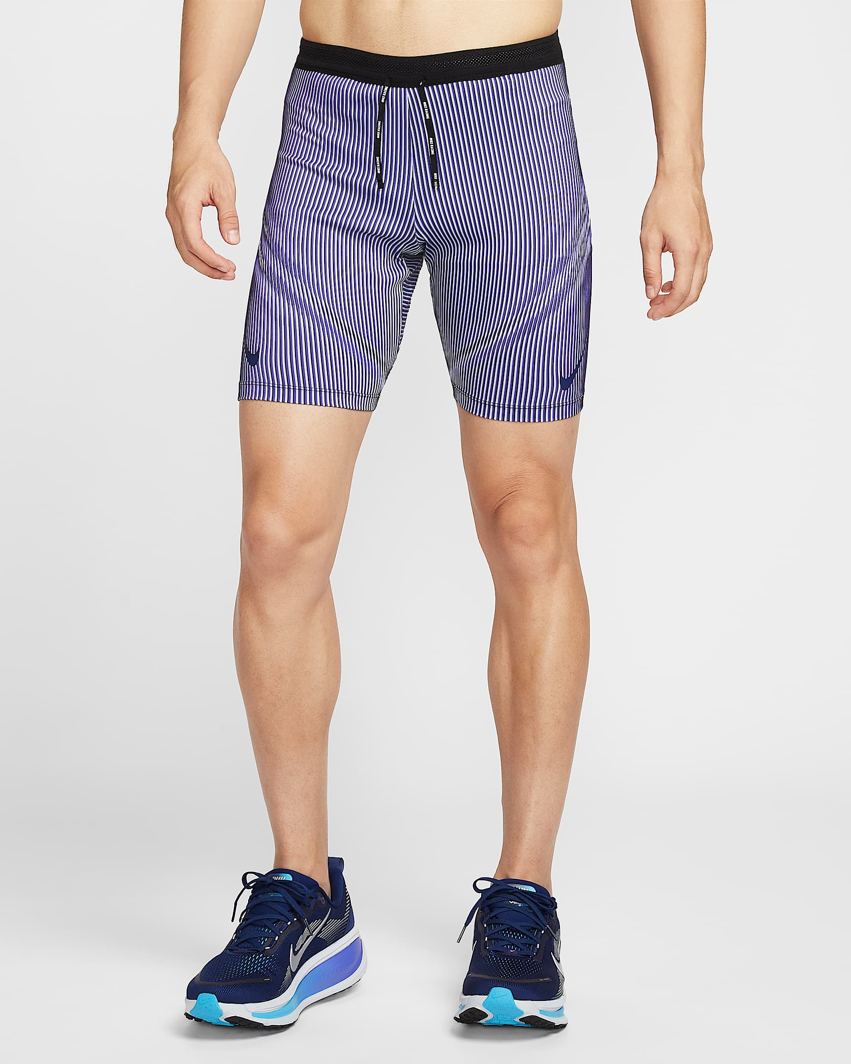 Nike AeroSwift Dri-FIT ADV 男子速干跑步紧身短裤 - 波斯紫/幻影/黑/空间蓝
