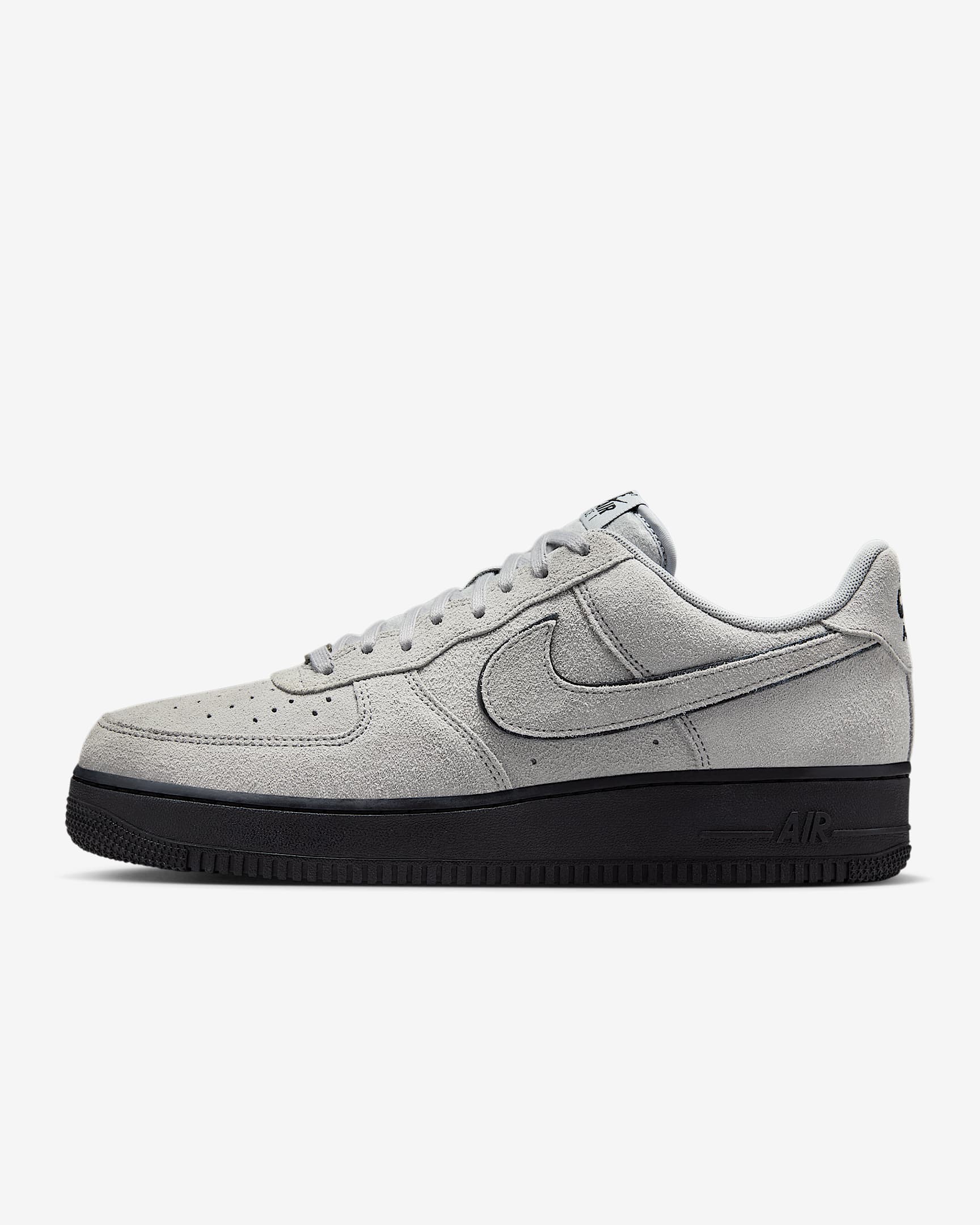 Nike Air Force 1 '07 LV8 男子空军一号运动鞋 - 浅烟灰/黑/浅烟灰