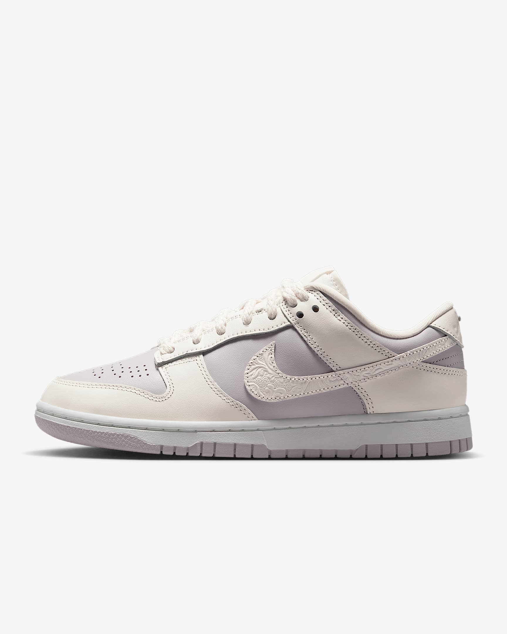 Nike Dunk Low 女子运动鞋 - 灰紫/帆白/帆白